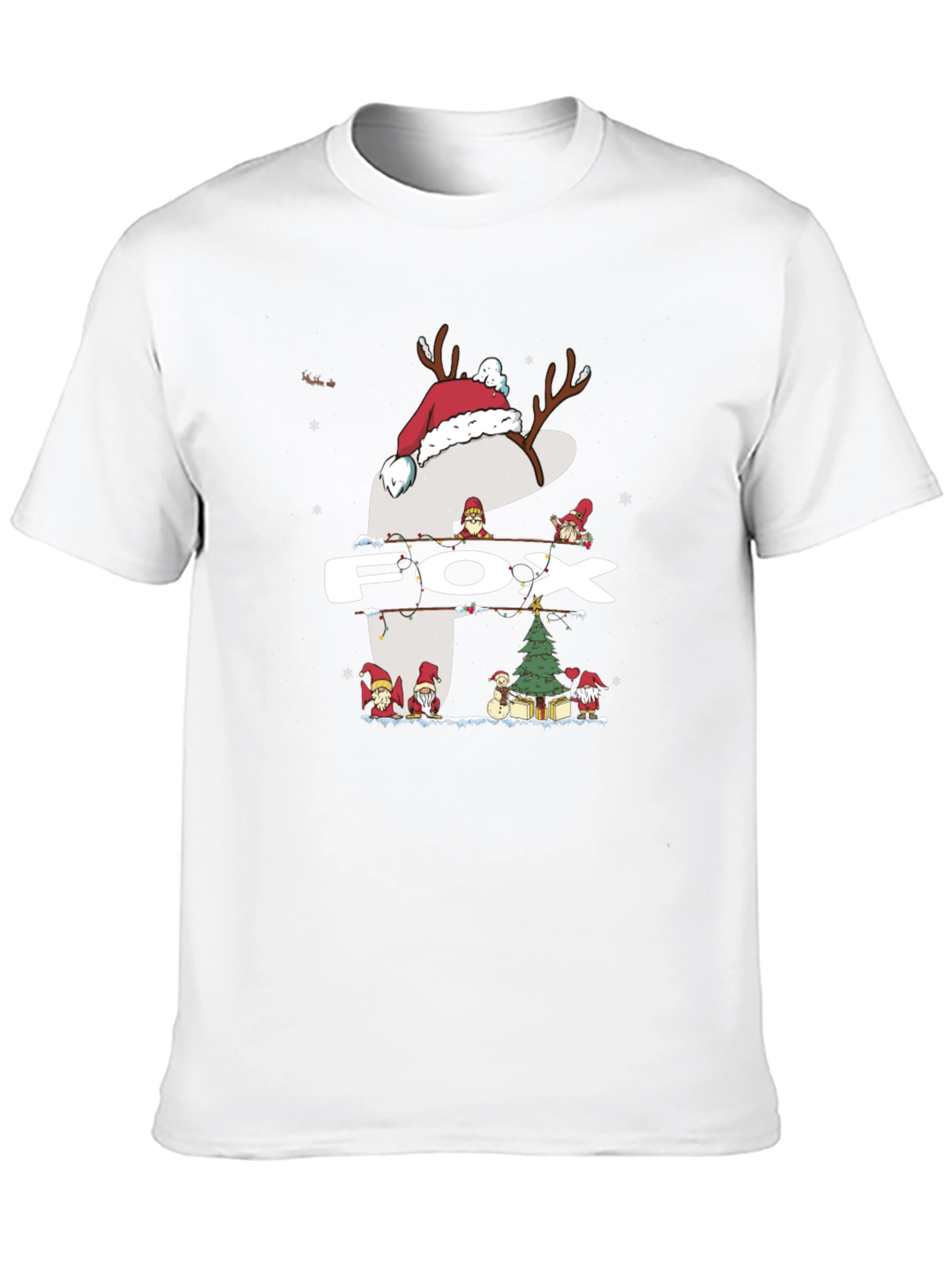Holiday Fox Graphic T-Shirt