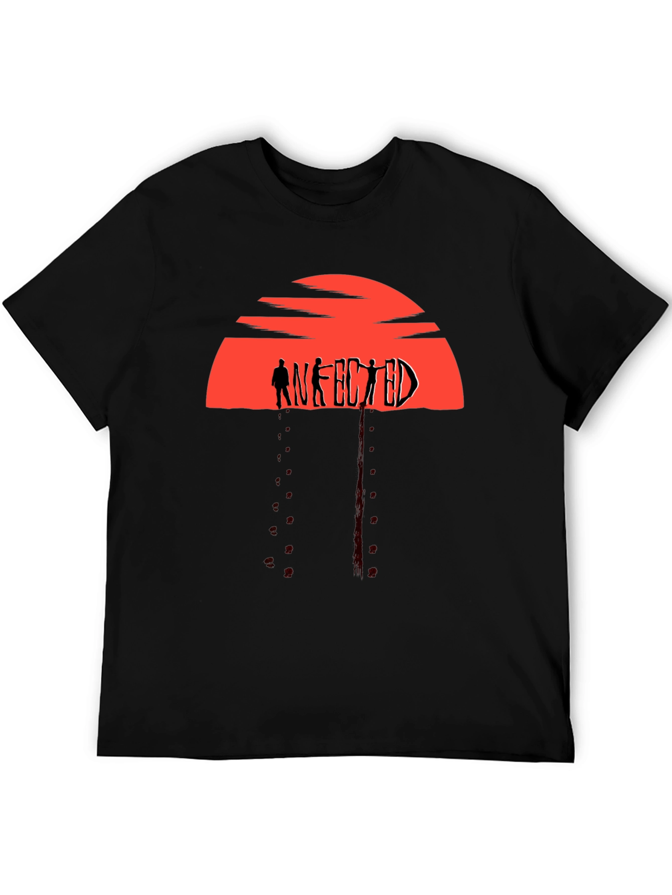 Infected Graphic Tee - Black Horror Shirt