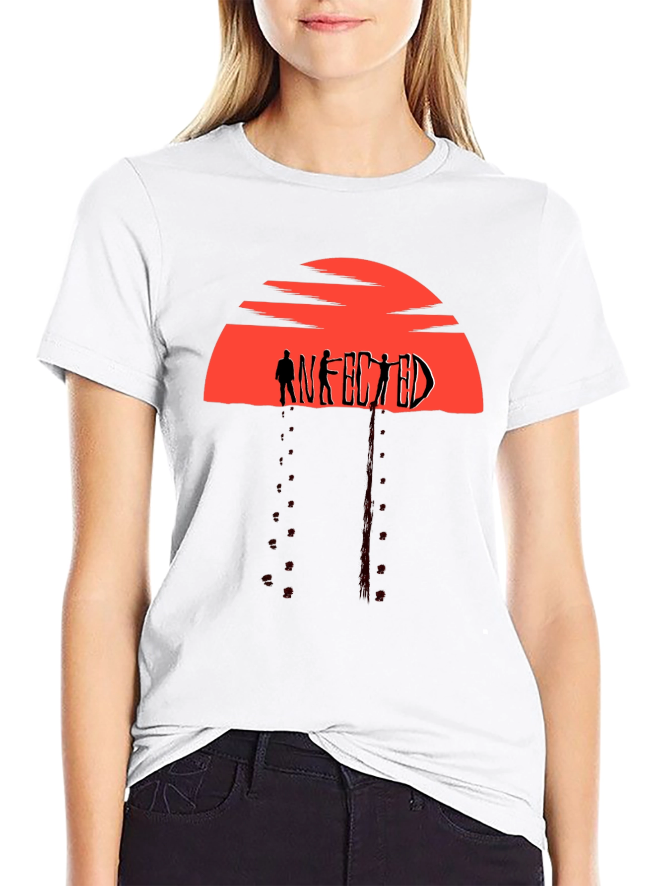 Infected Graphic Tee - Black Horror Shirt