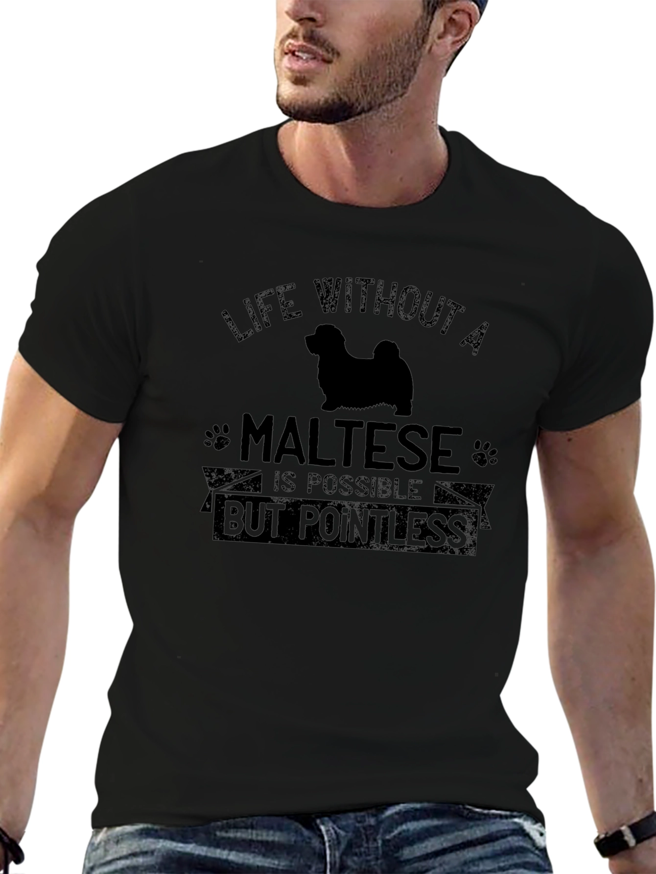 Life Without a Maltese T-Shirt