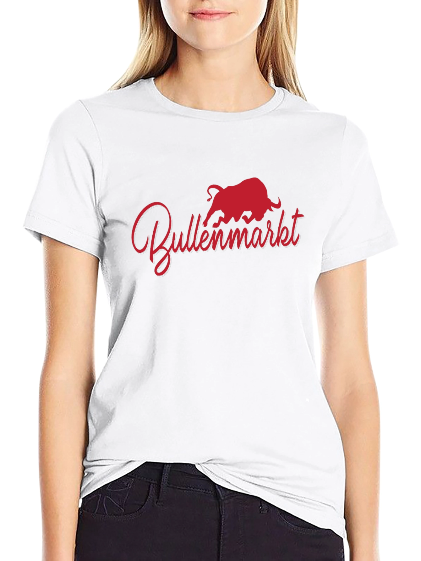 Bullenmarkt Graphic Tee - Black Cotton T-Shirt