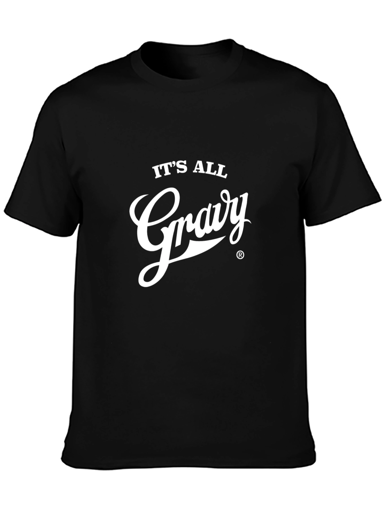 Its All Gravy Black T-Shirt Funny Foodie Tee