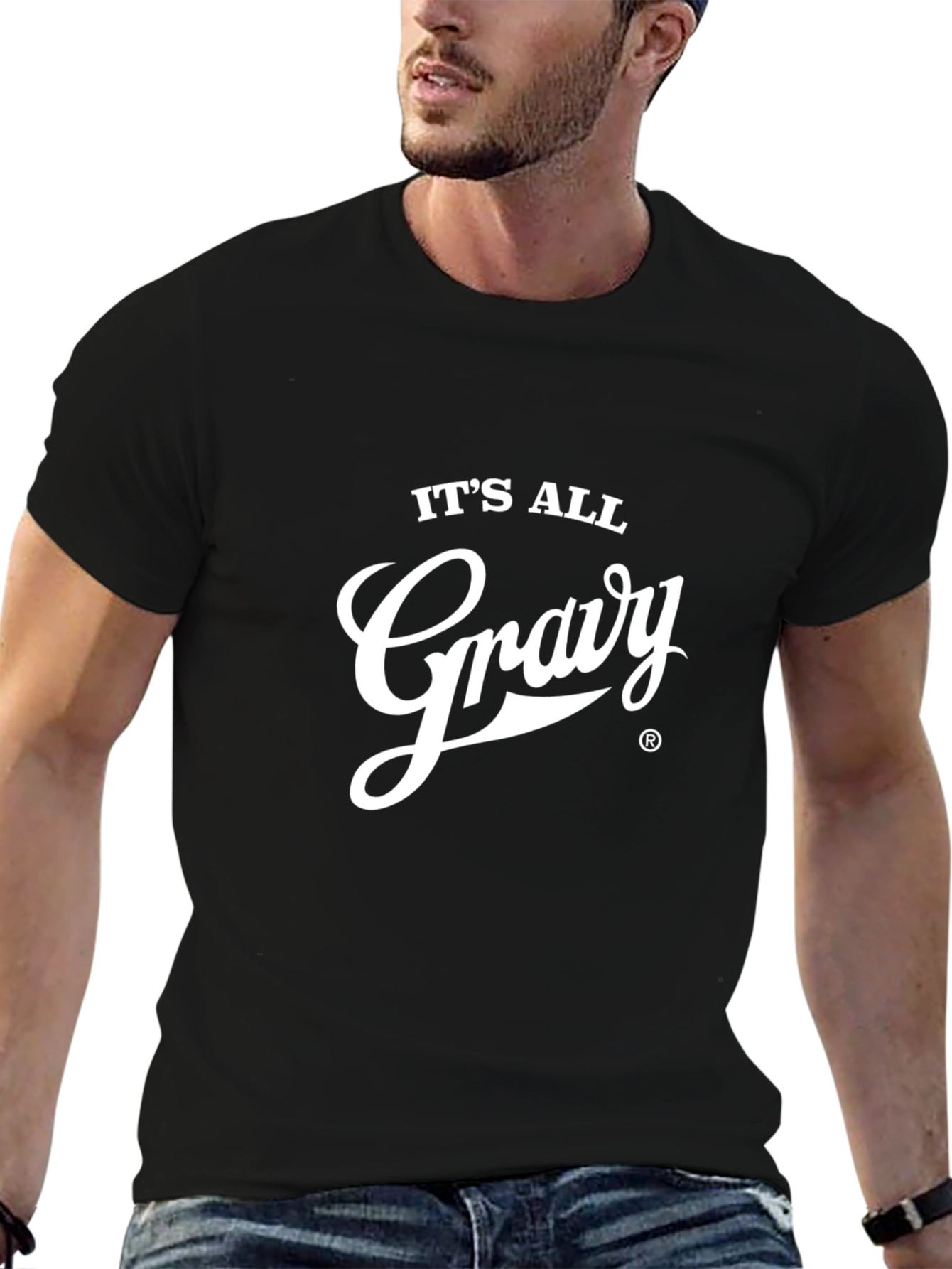 Its All Gravy Black T-Shirt Funny Foodie Tee