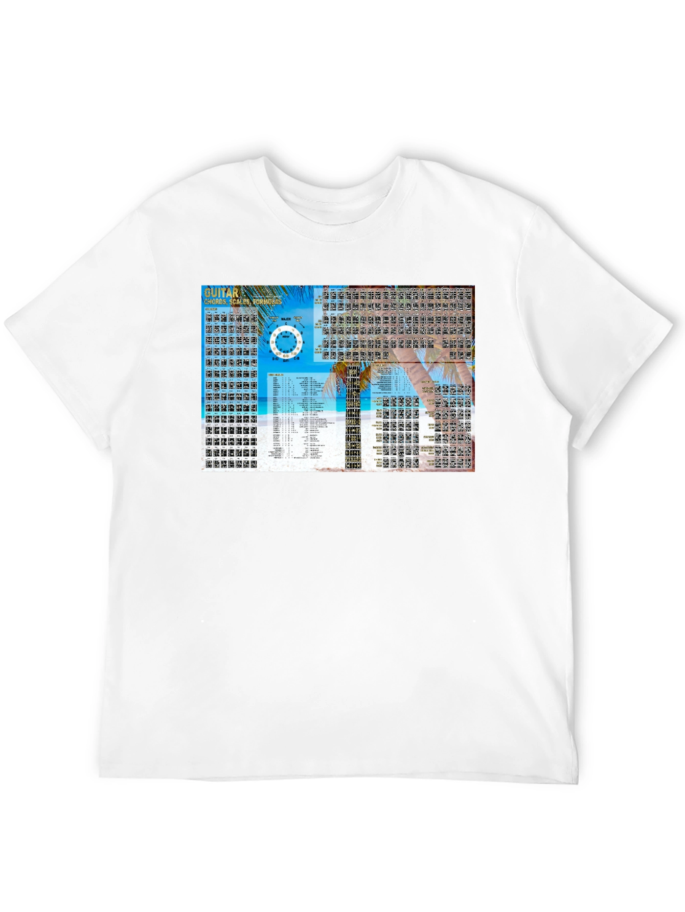 Guitar Chords & Scales Black T-Shirt