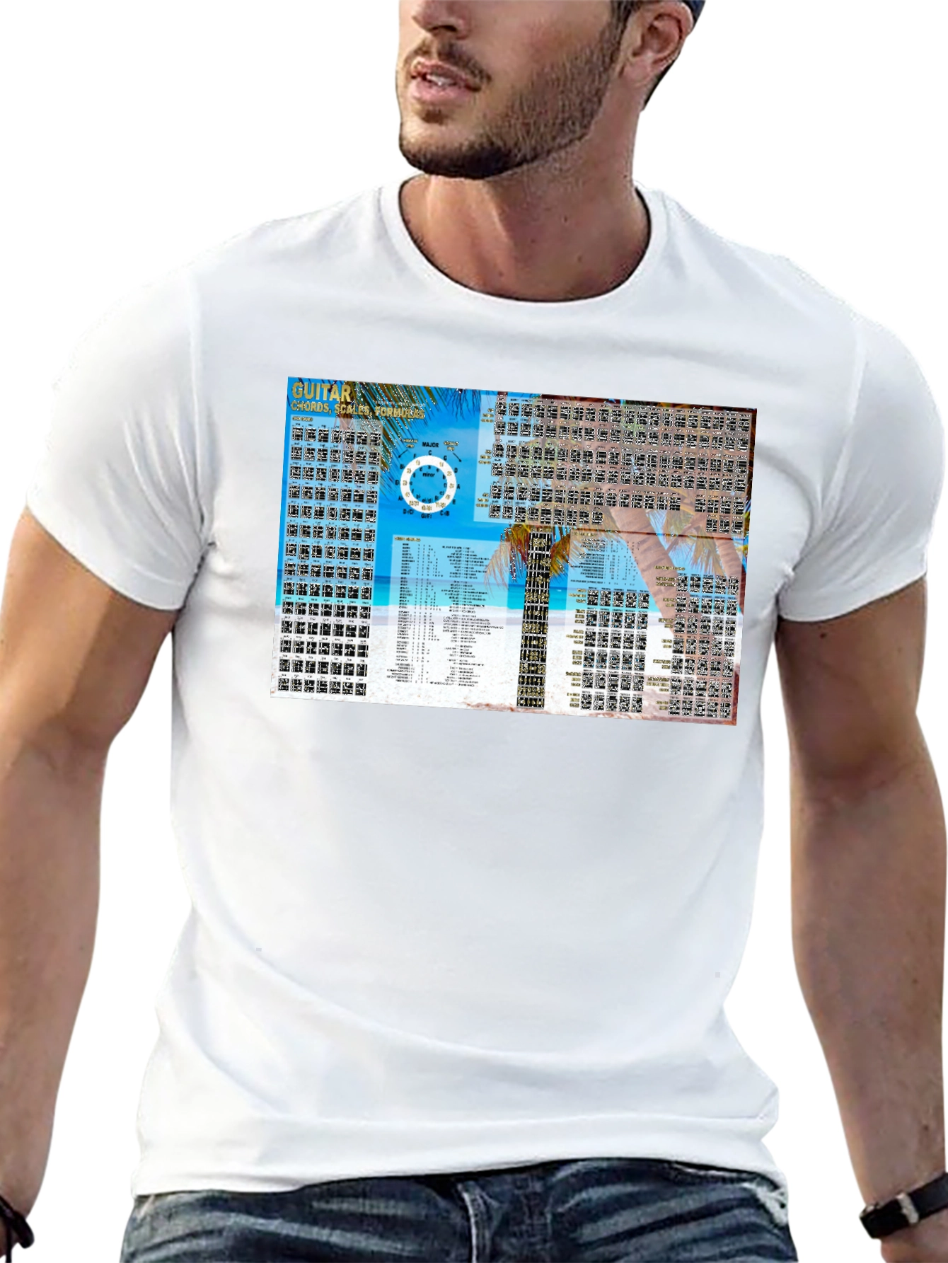 Guitar Chords & Scales Black T-Shirt