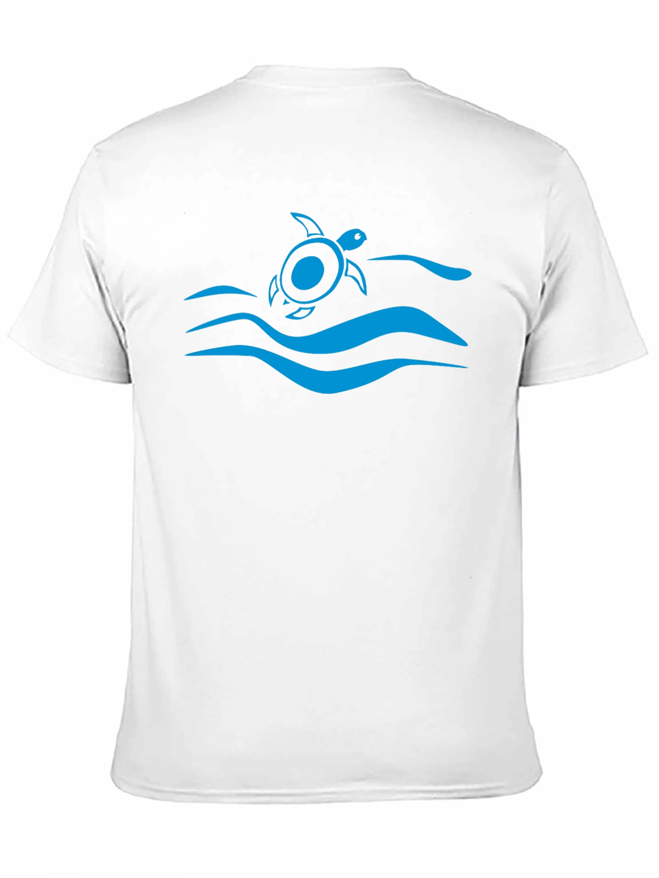 Turtle Waves Graphic Tee - Black Cotton T-Shirt