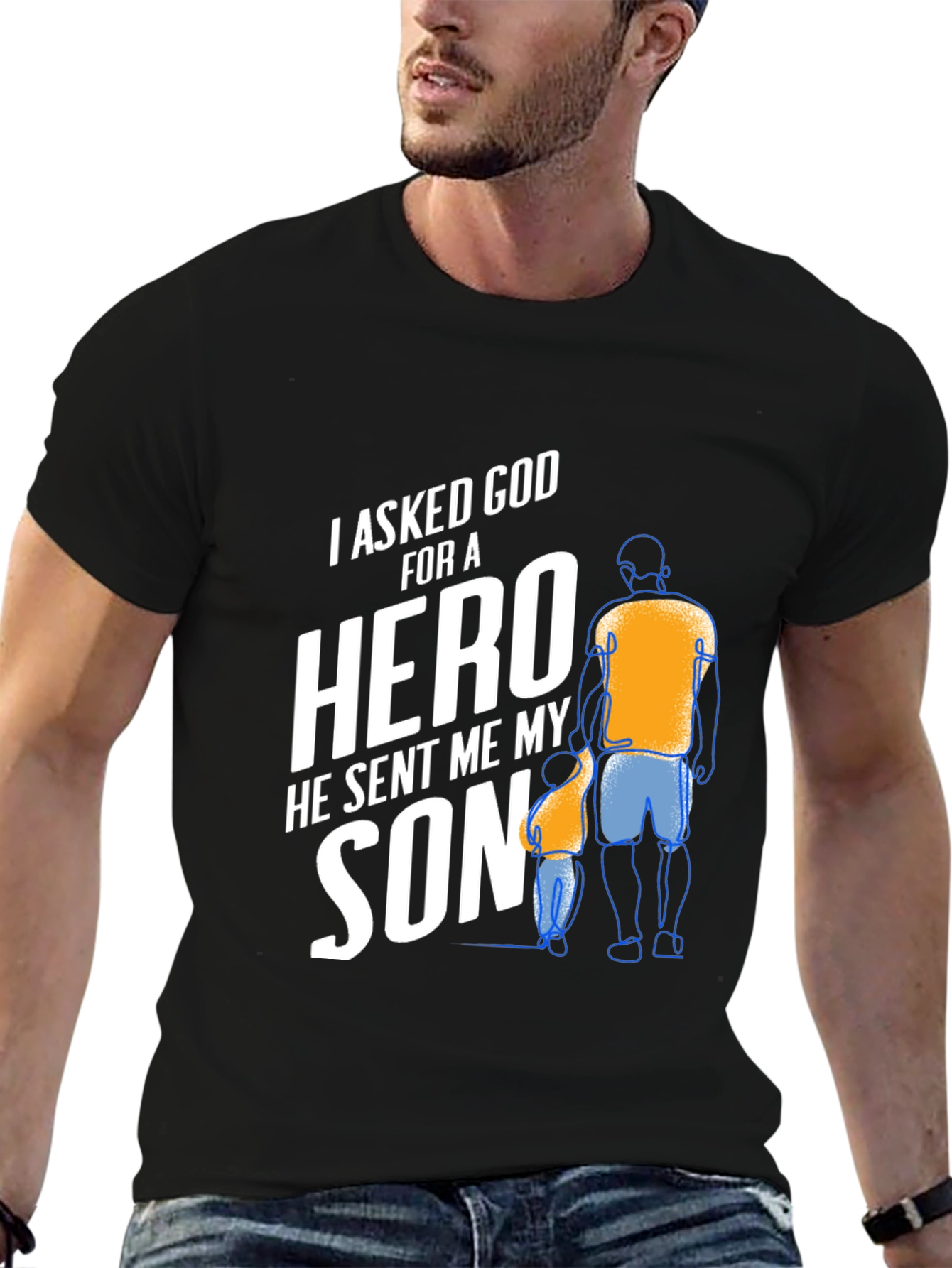 Hero Son T-Shirt: Father & Son Graphic Tee