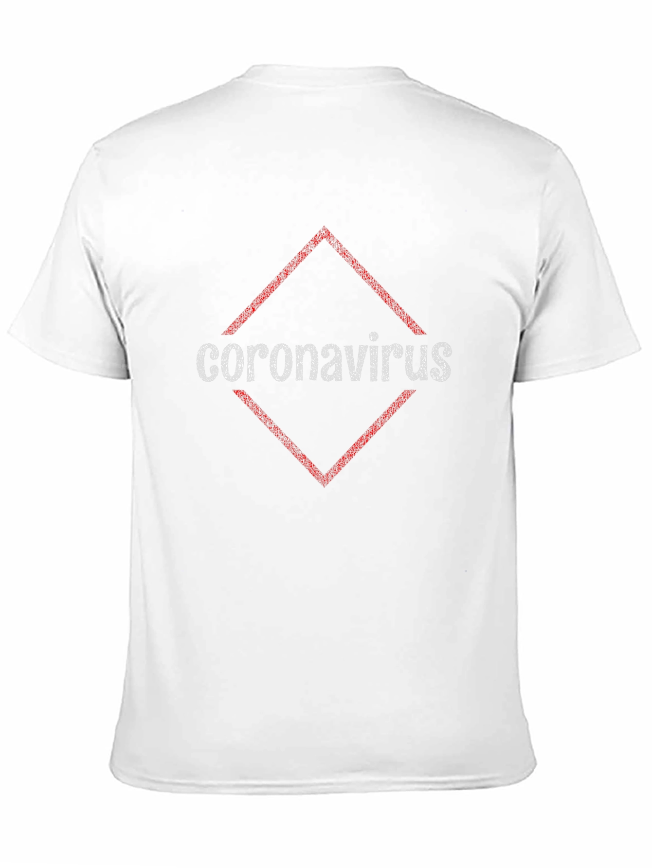Coronavirus Diamond Graphic Black T-Shirt