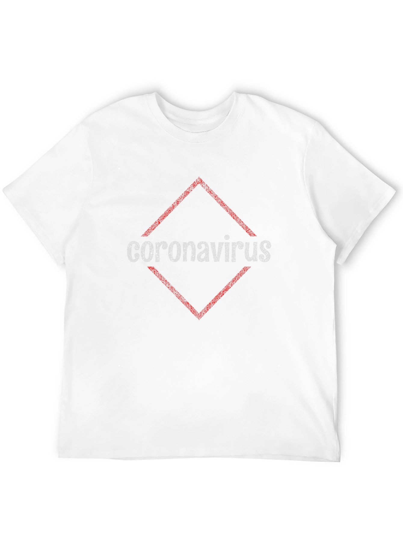 Coronavirus Diamond Graphic Black T-Shirt