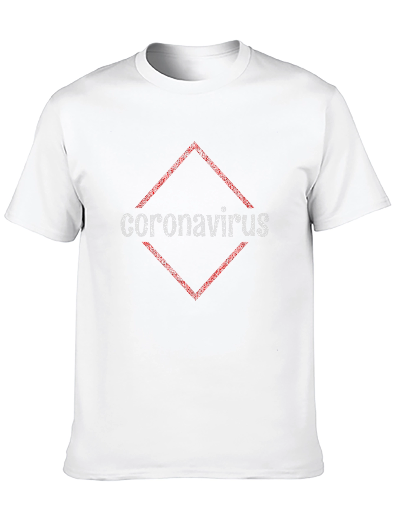 Coronavirus Diamond Graphic Black T-Shirt