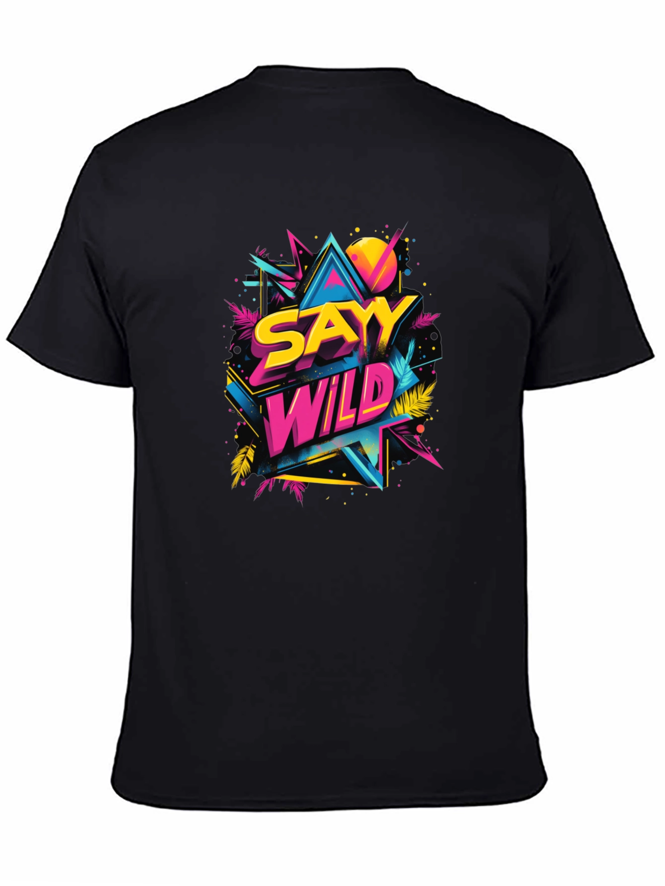 Sayy Wild Graphic Tee - Retro 80s Style