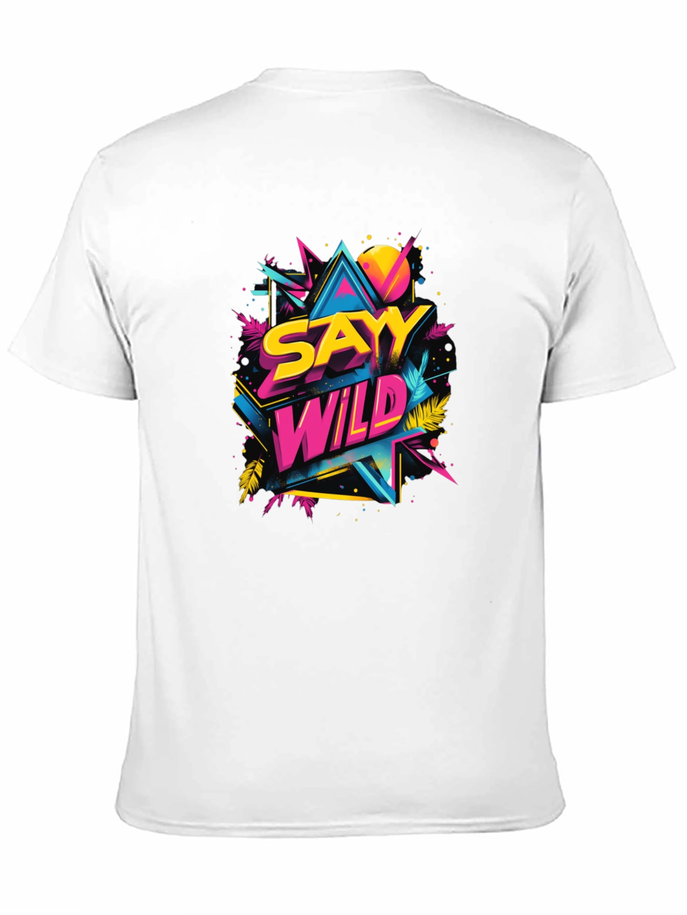 Sayy Wild Graphic Tee - Retro 80s Style