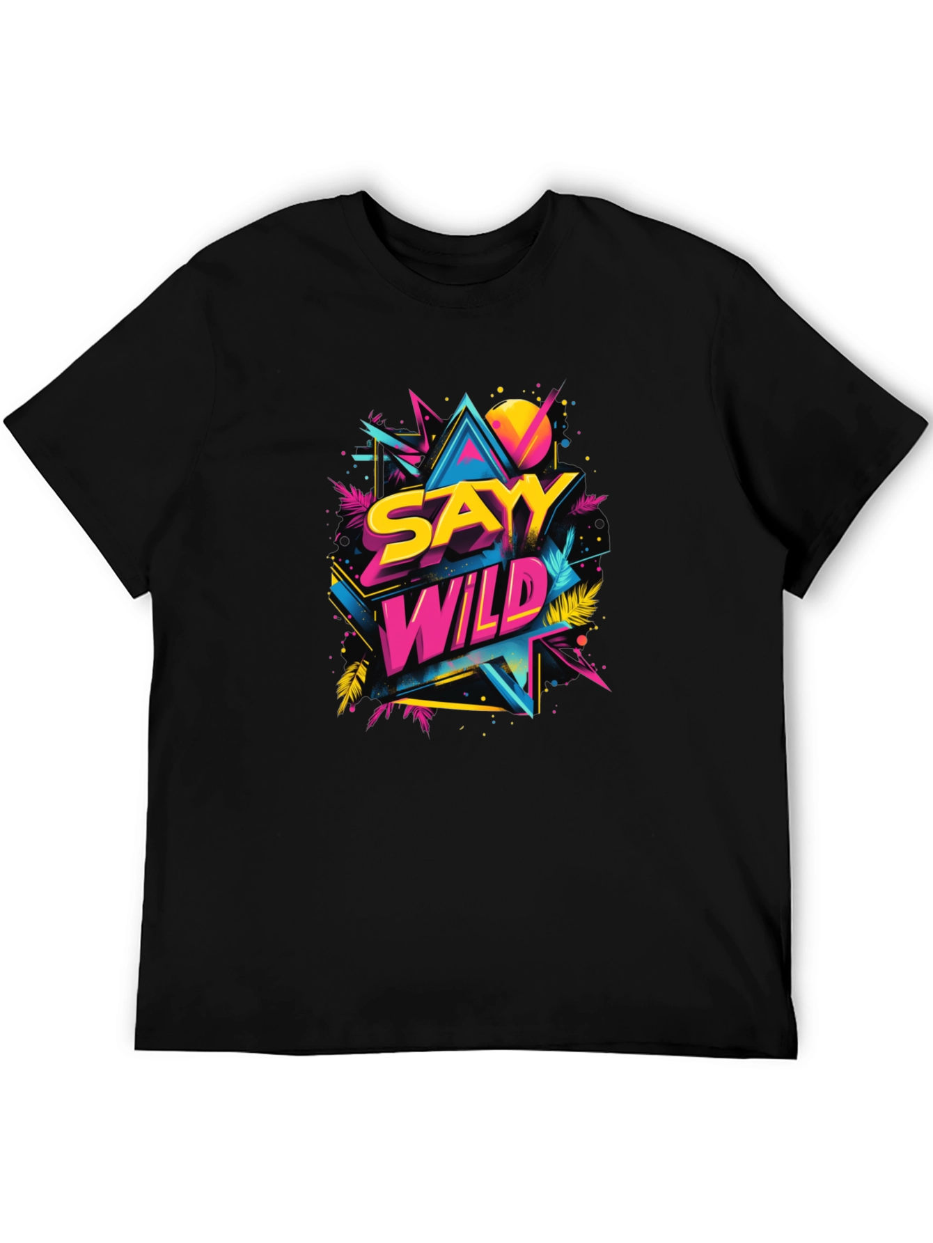 Sayy Wild Graphic Tee - Retro 80s Style