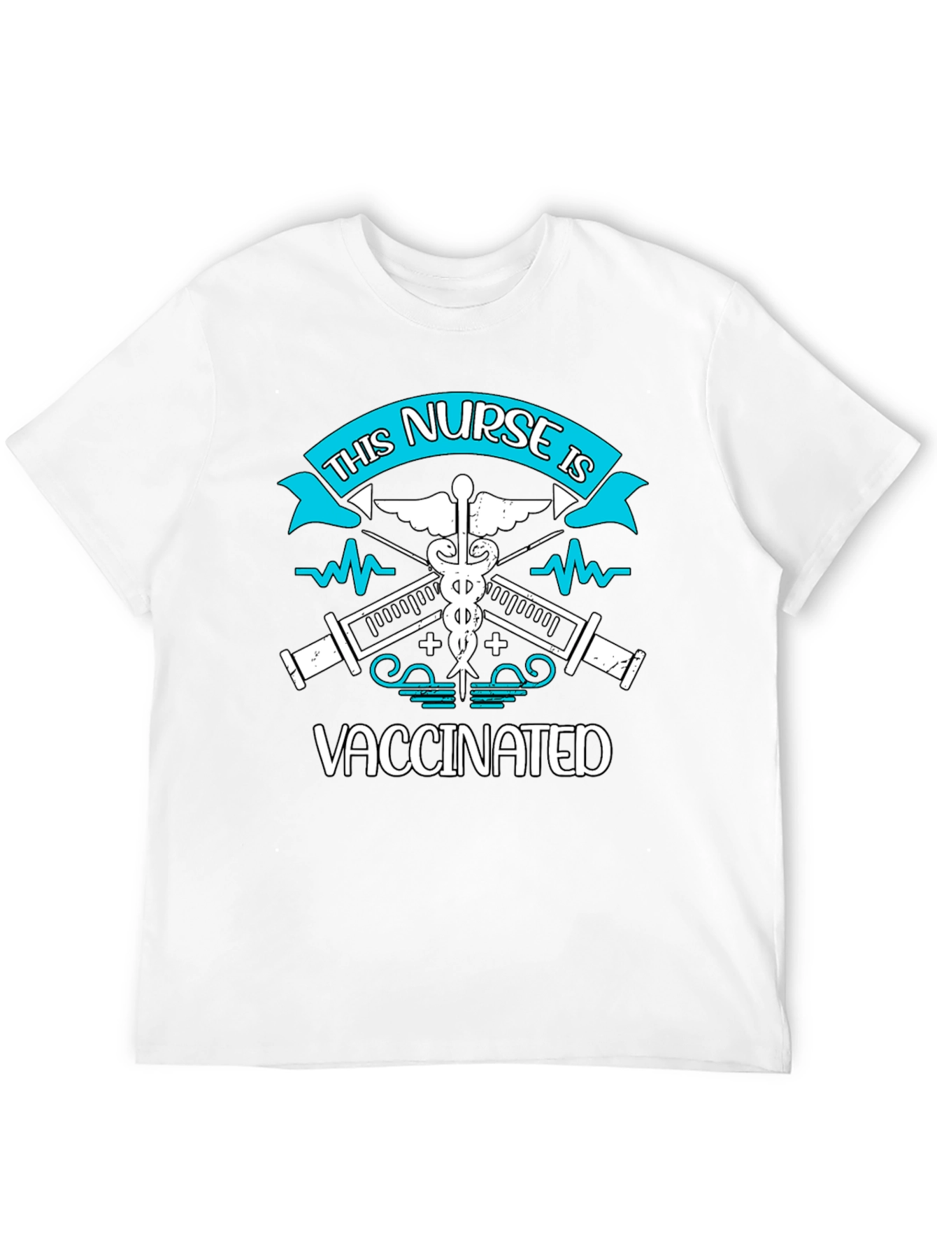 Vaccinated Nurse Graphic T-Shirt