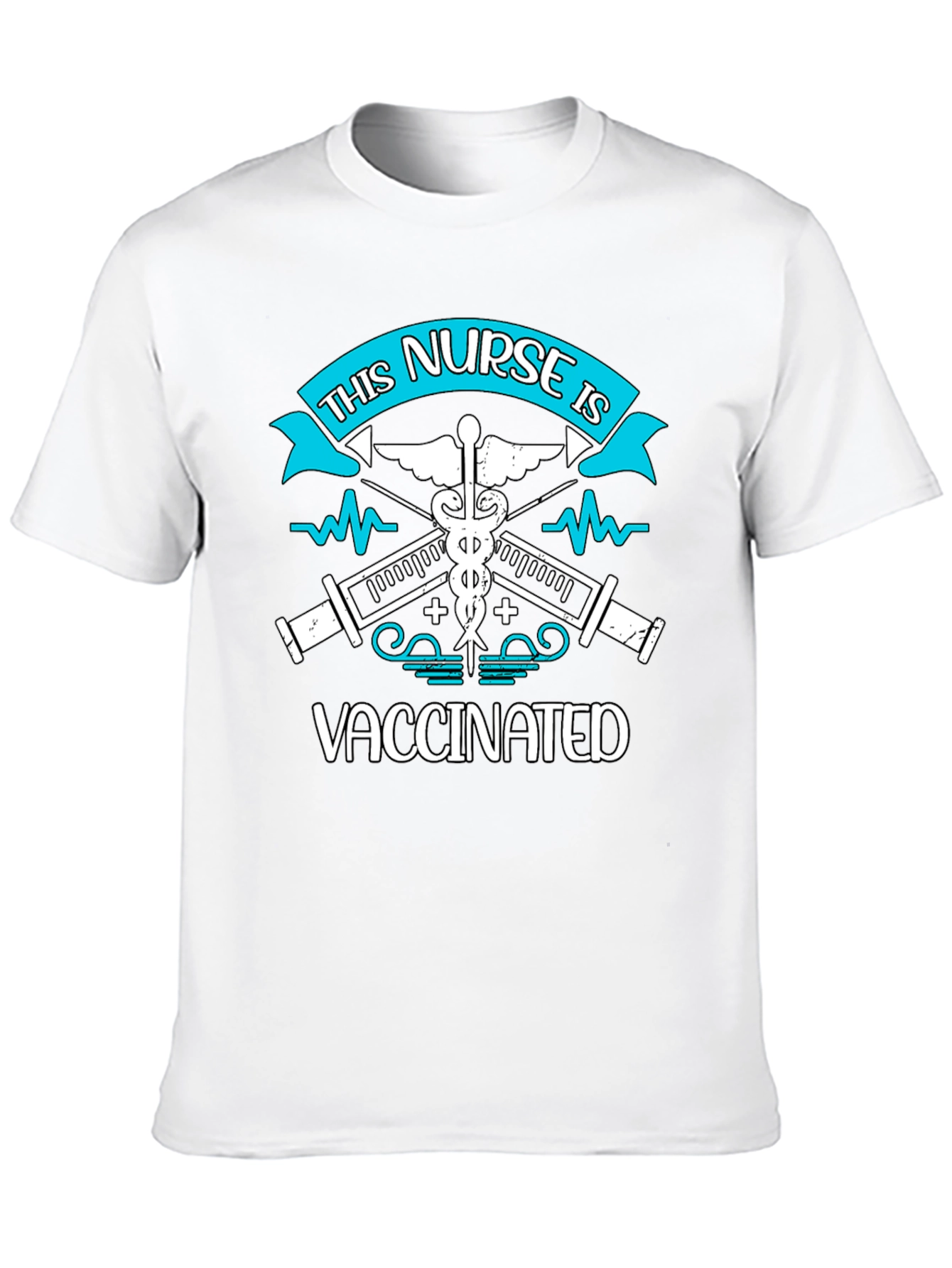 Vaccinated Nurse Graphic T-Shirt