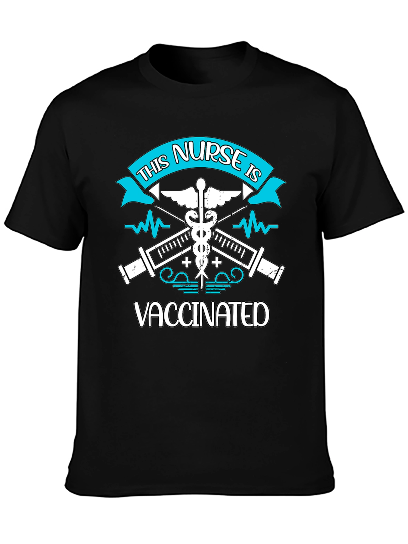 Vaccinated Nurse Graphic T-Shirt