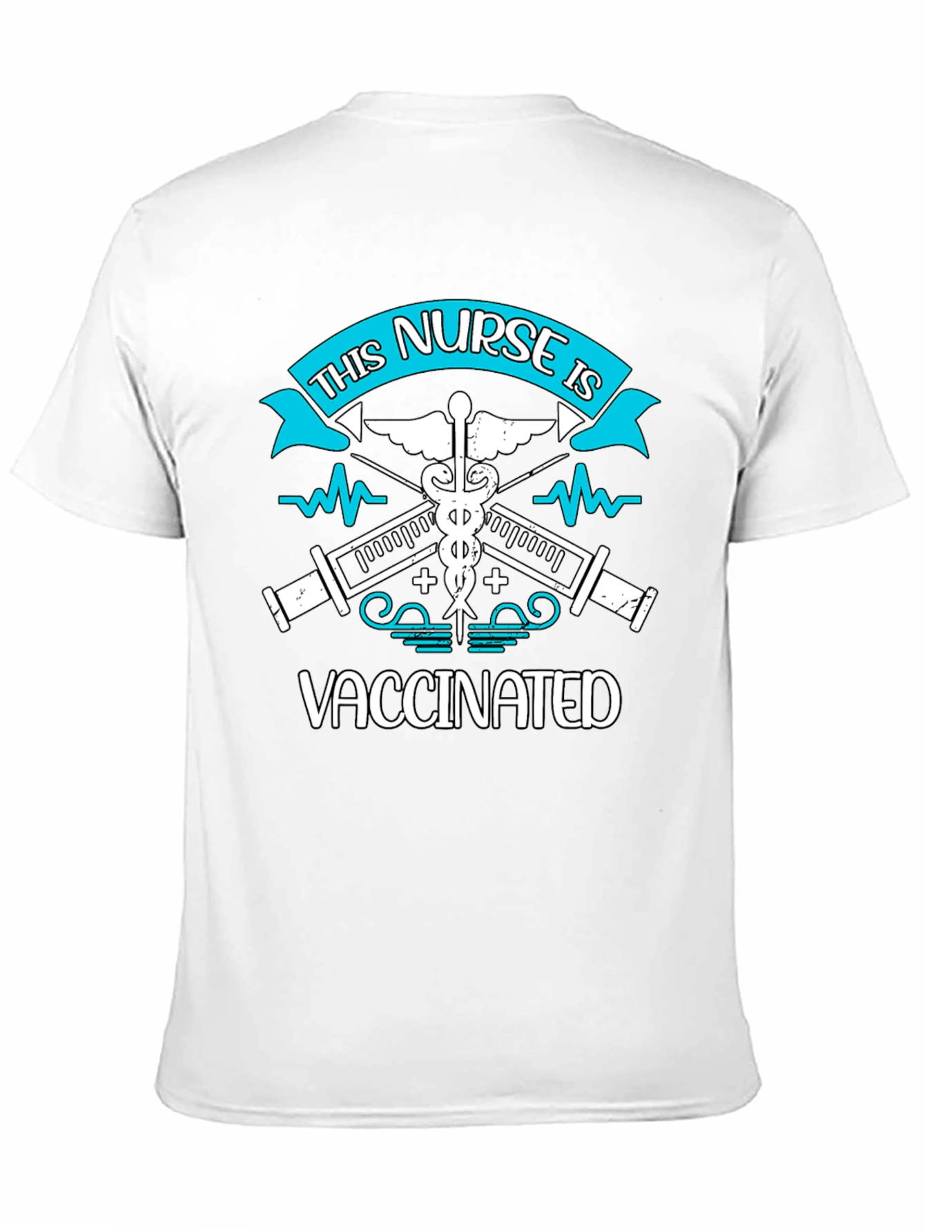 Vaccinated Nurse Graphic T-Shirt
