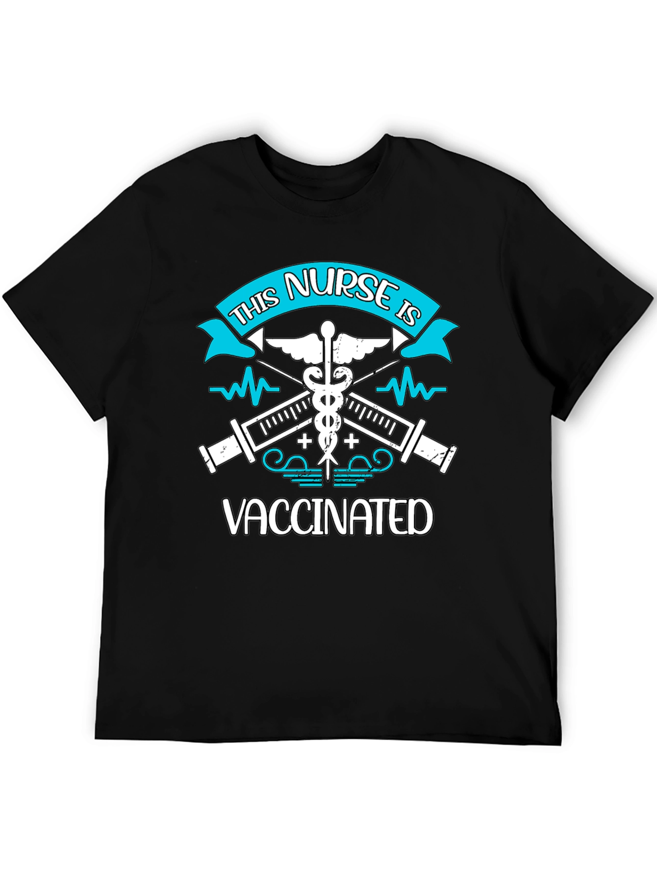 Vaccinated Nurse Graphic T-Shirt