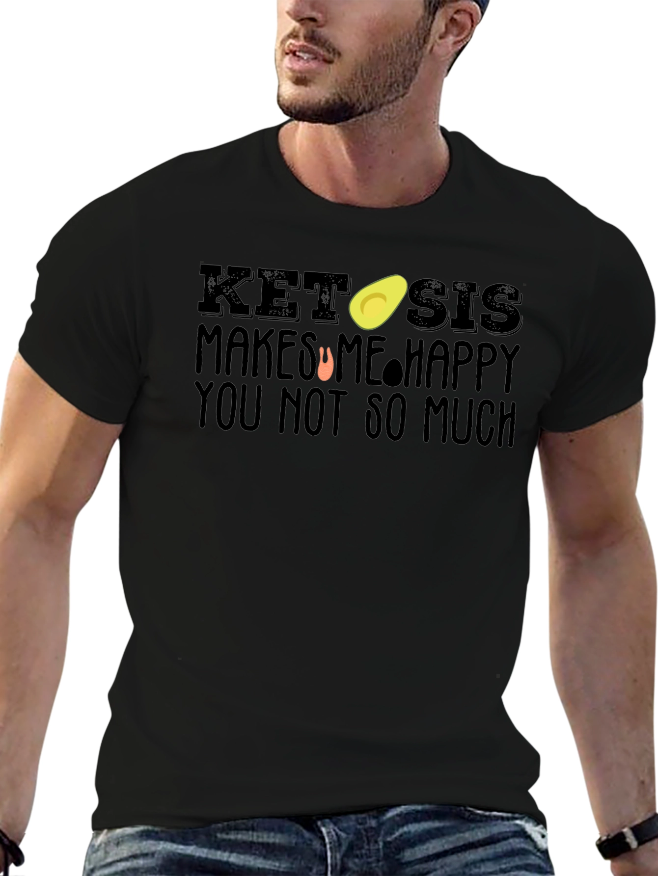 Ketosis Makes Me Happy Graphic T-Shirt
