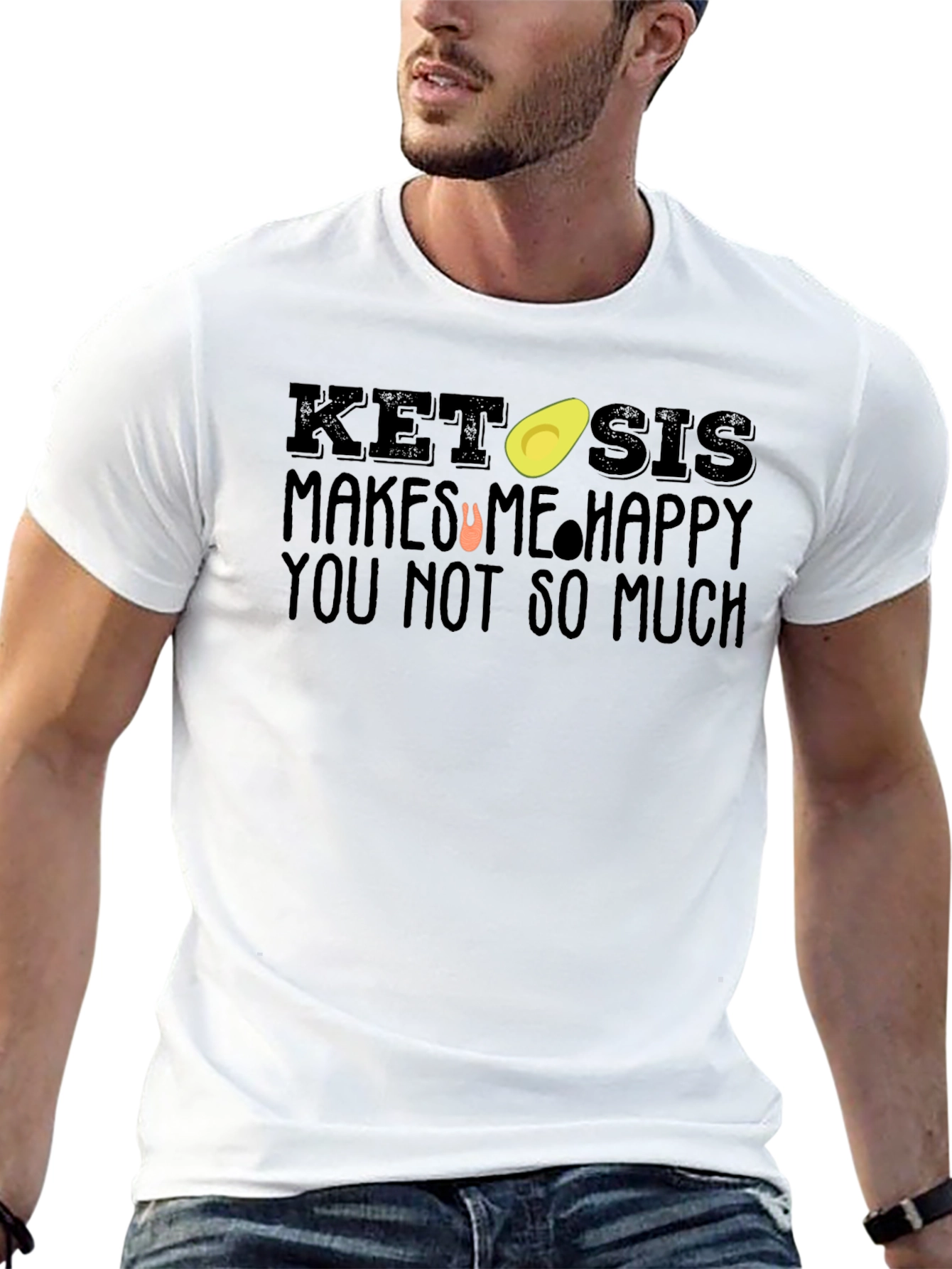 Ketosis Makes Me Happy Graphic T-Shirt