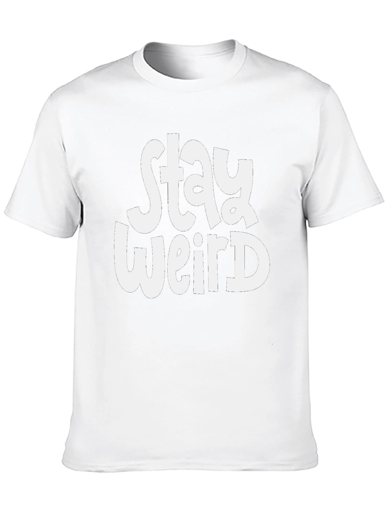 Stay Weird Graphic Tee - Black Unisex T-Shirt