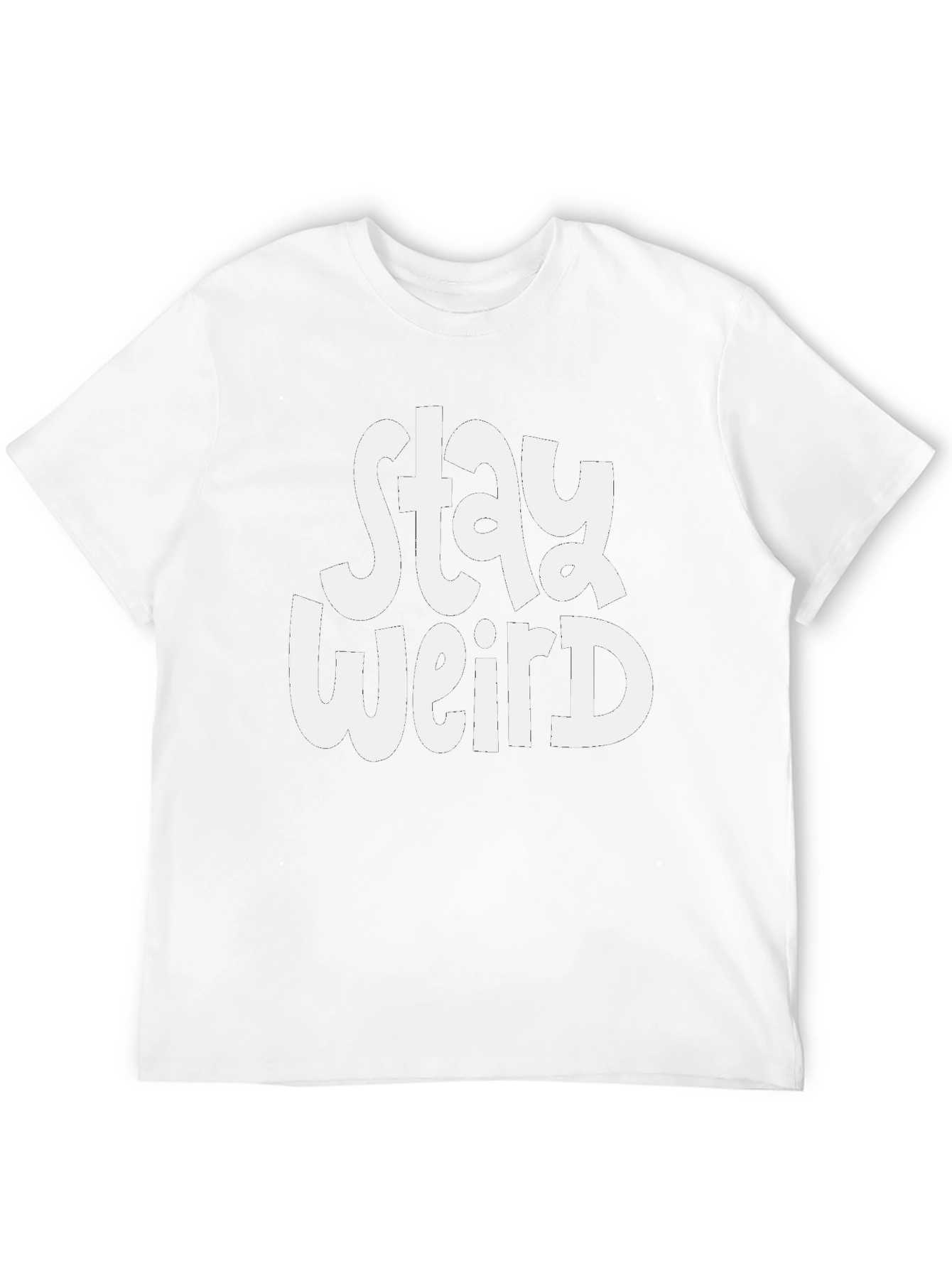 Stay Weird Graphic Tee - Black Unisex T-Shirt