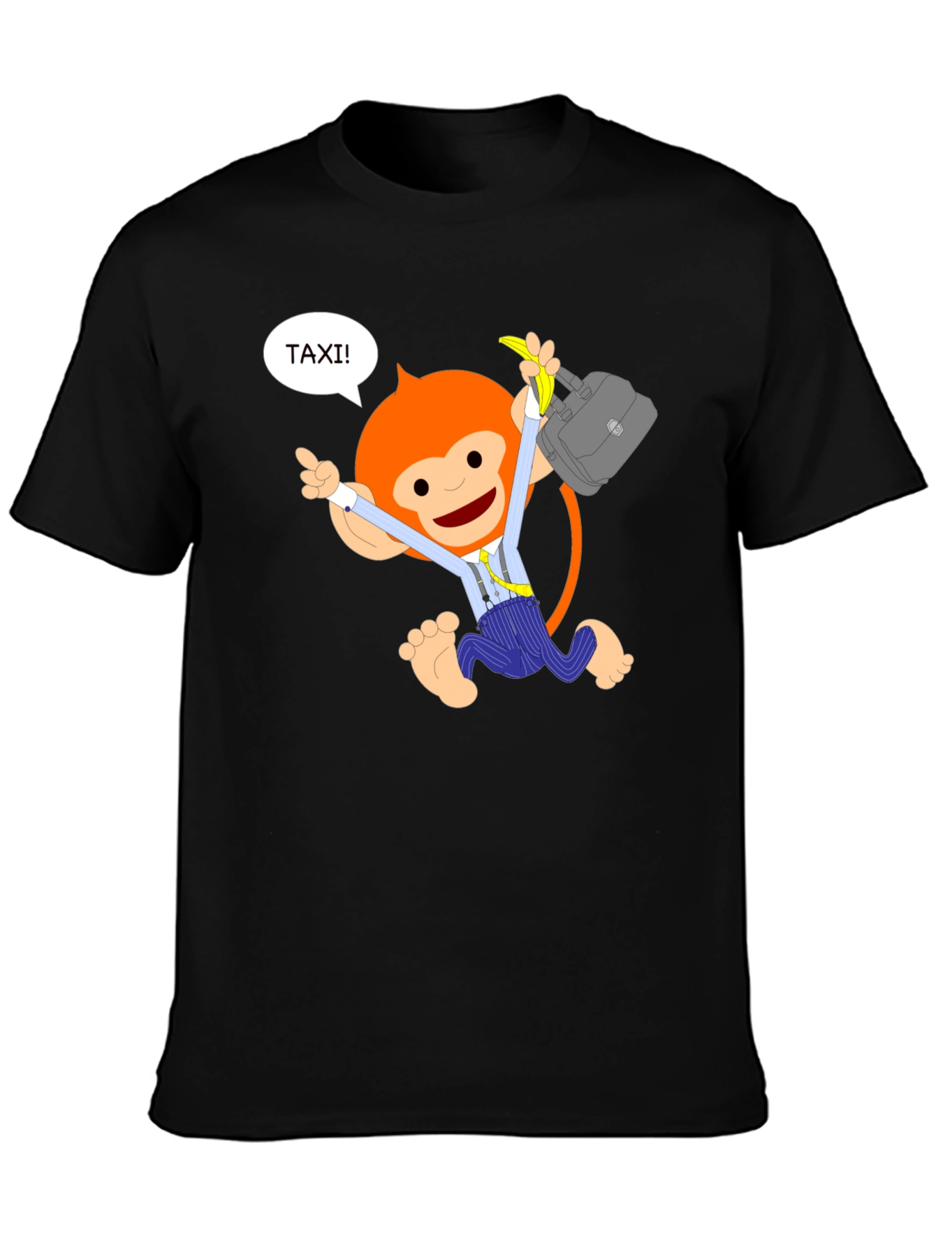 Funky Monkey Taxi T-Shirt - Novelty Tee