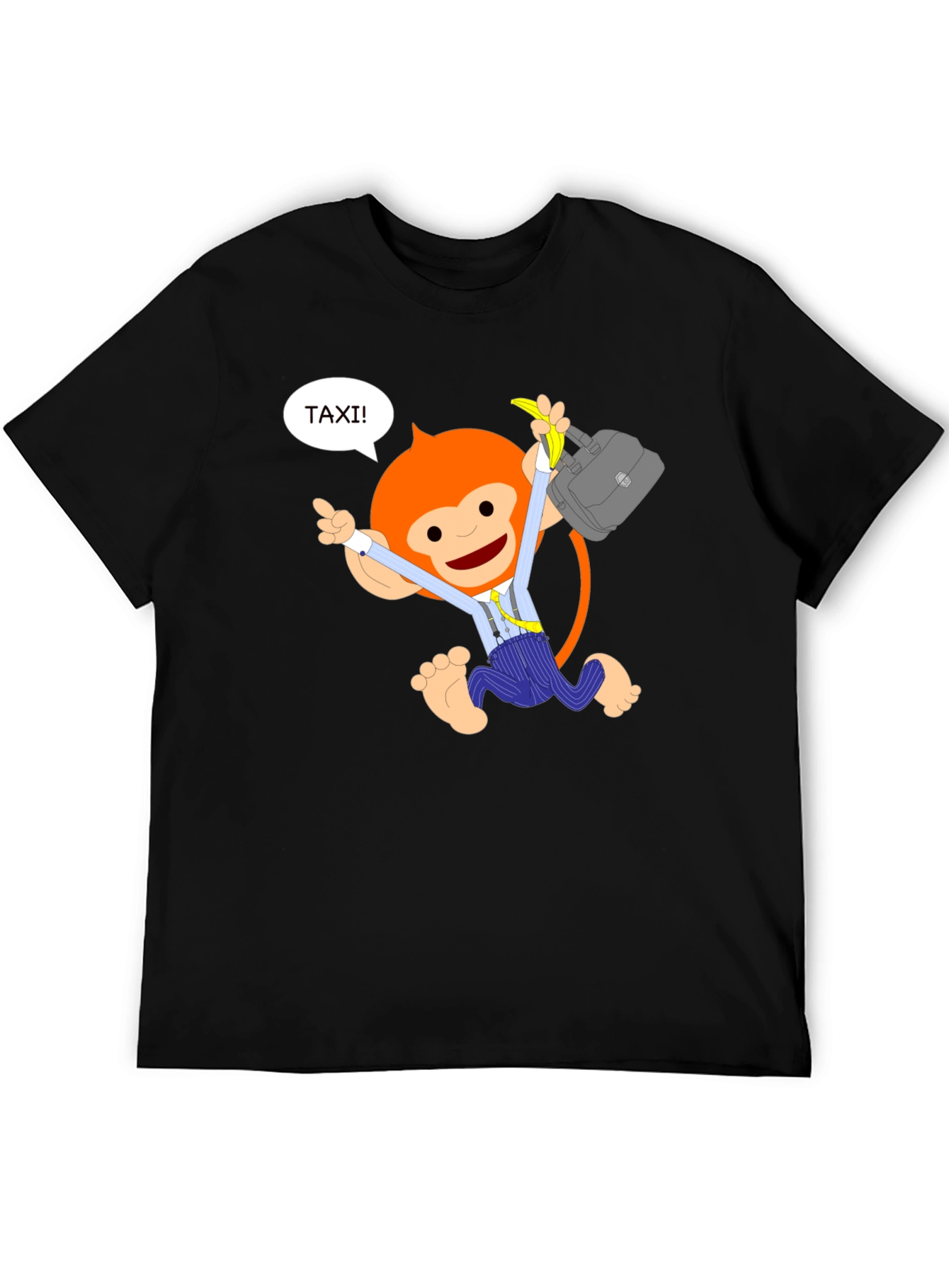 Funky Monkey Taxi T-Shirt - Novelty Tee
