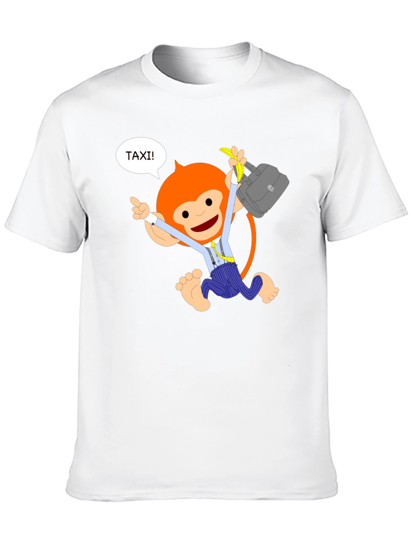 Funky Monkey Taxi T-Shirt - Novelty Tee