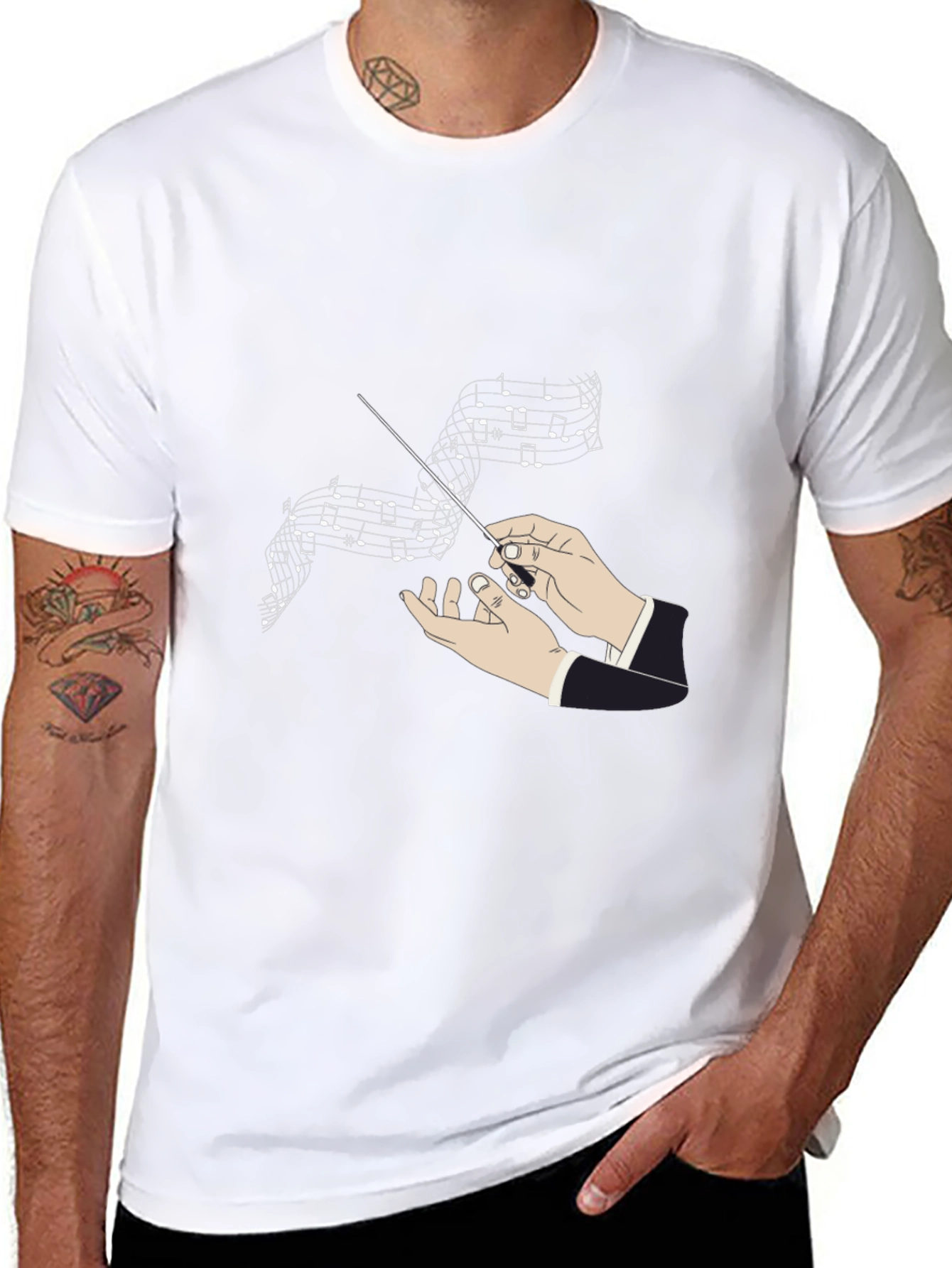 Conductor Graphic Tee - Music Lovers T-Shirt