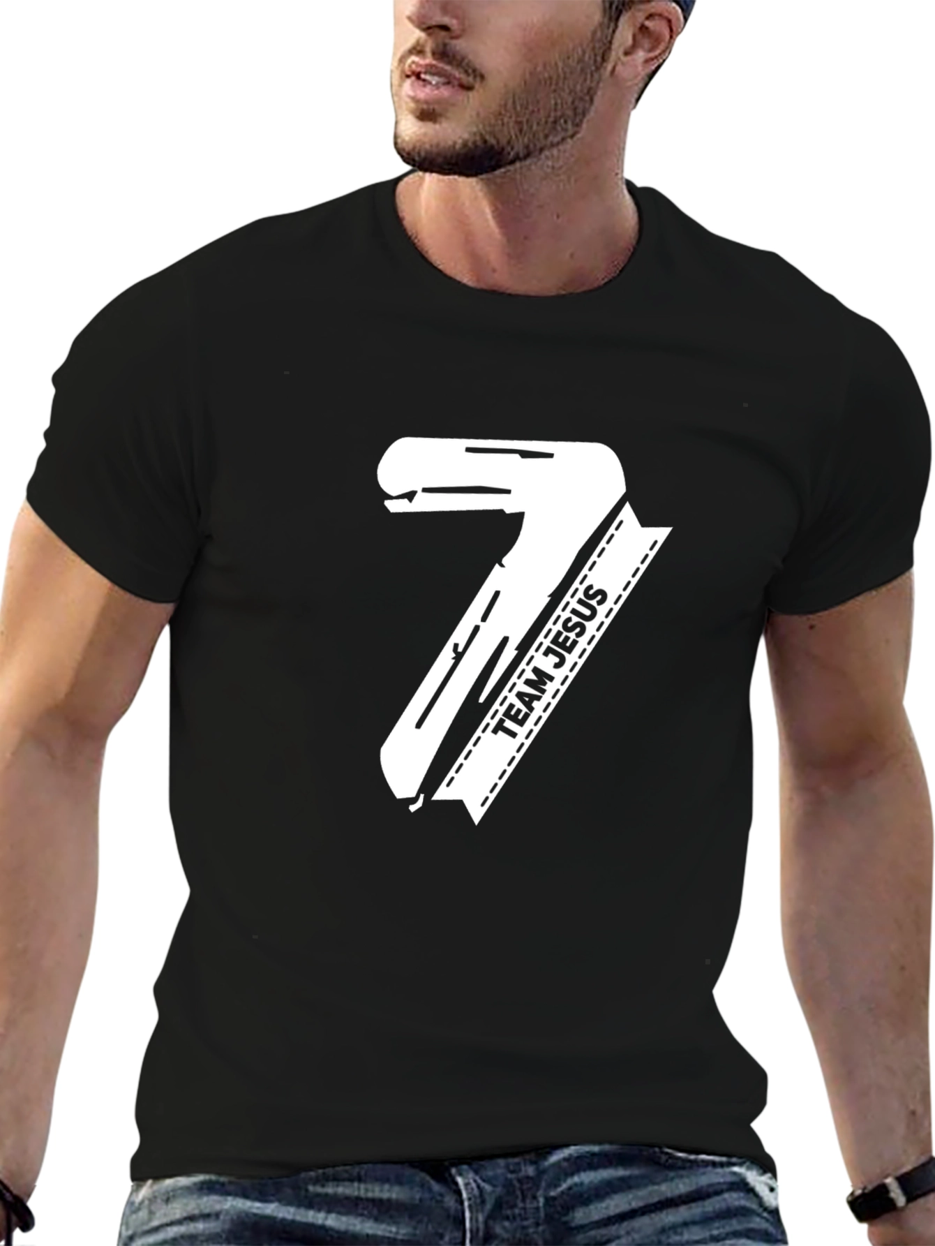 Team Jesus Number 7 Graphic Tee