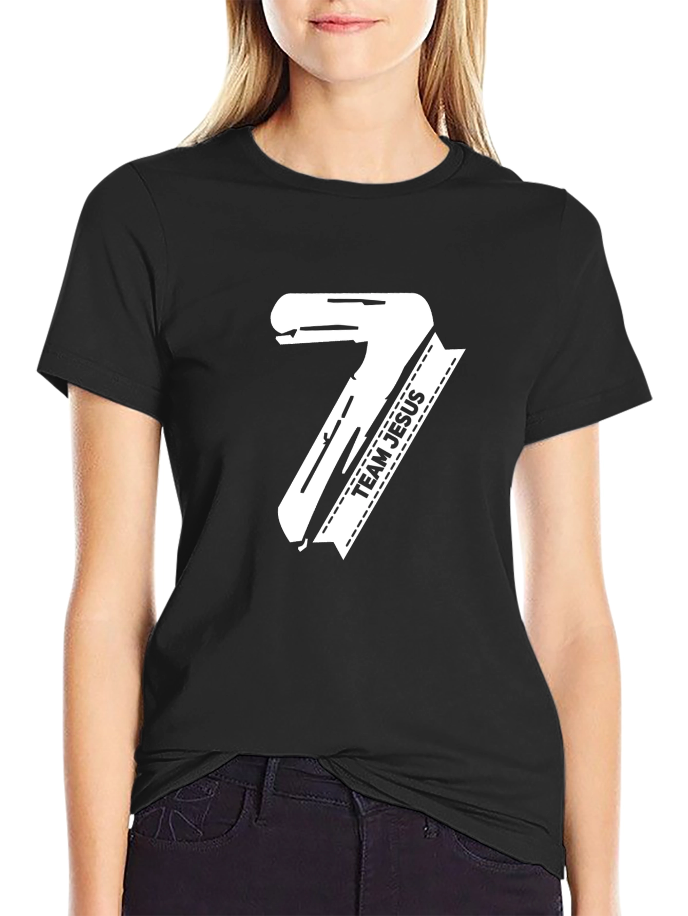 Team Jesus Number 7 Graphic Tee