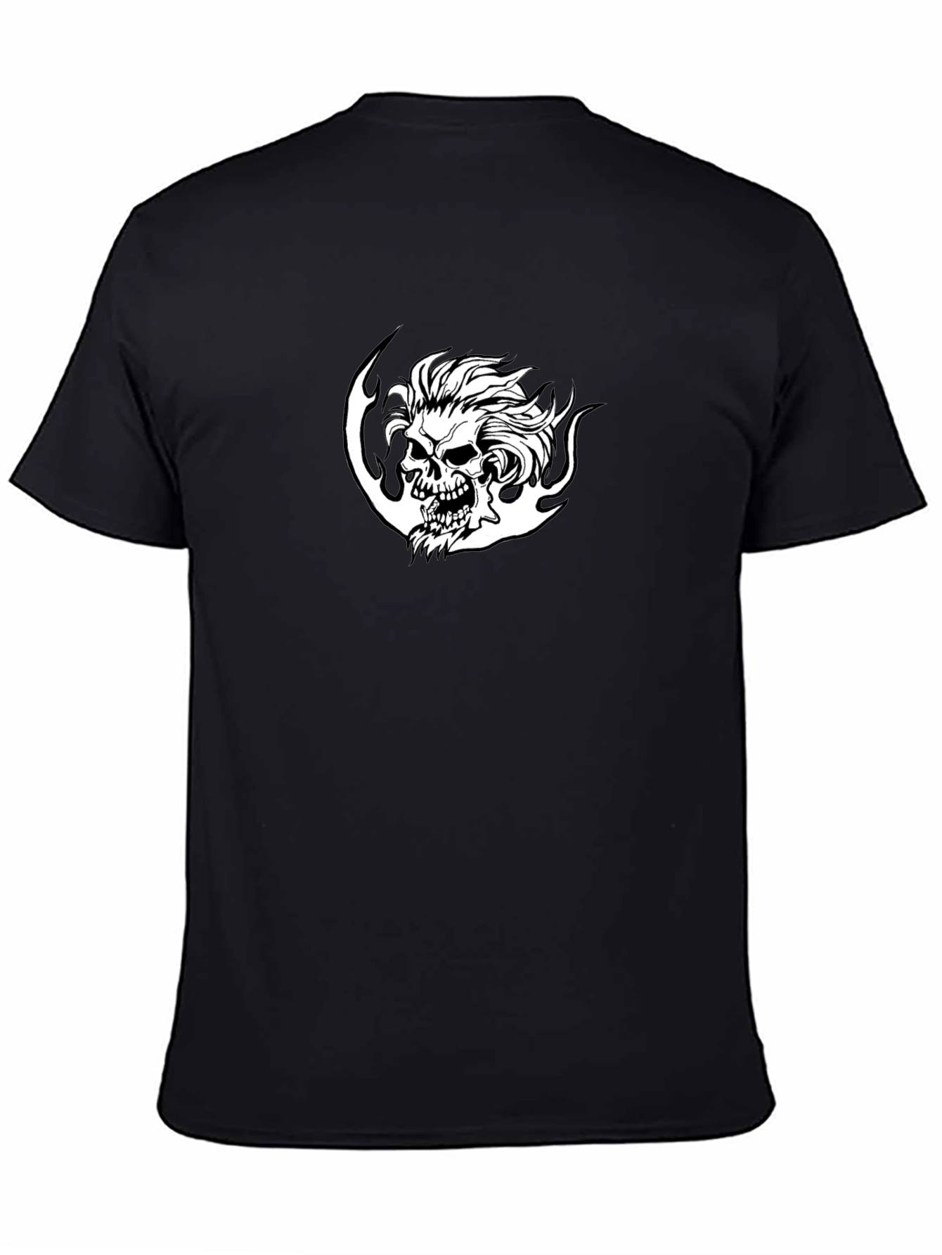Skull Graphic Black T-Shirt for Men
