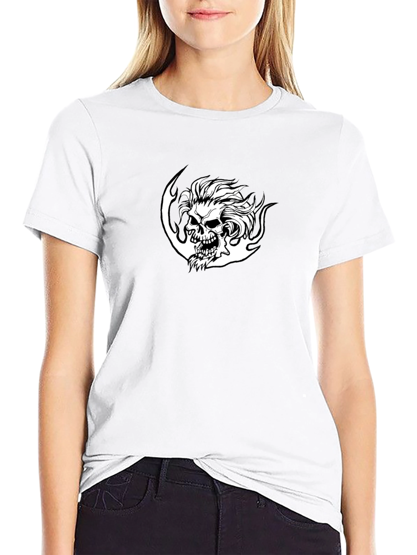 Skull Graphic Black T-Shirt for Men