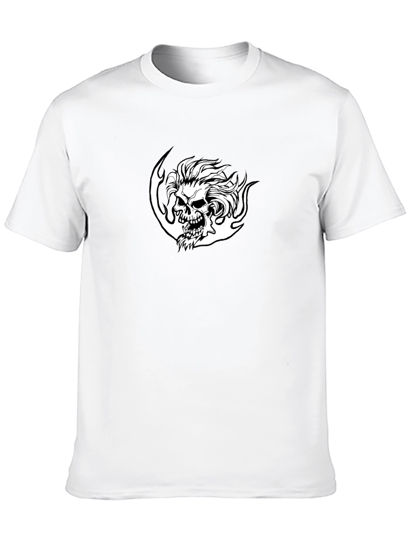 Skull Graphic Black T-Shirt for Men