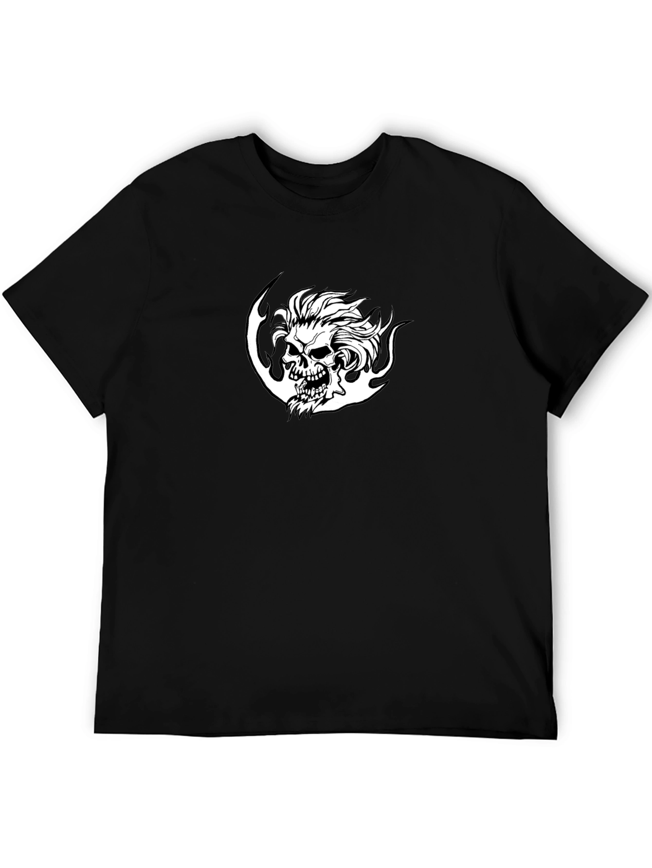 Skull Graphic Black T-Shirt for Men