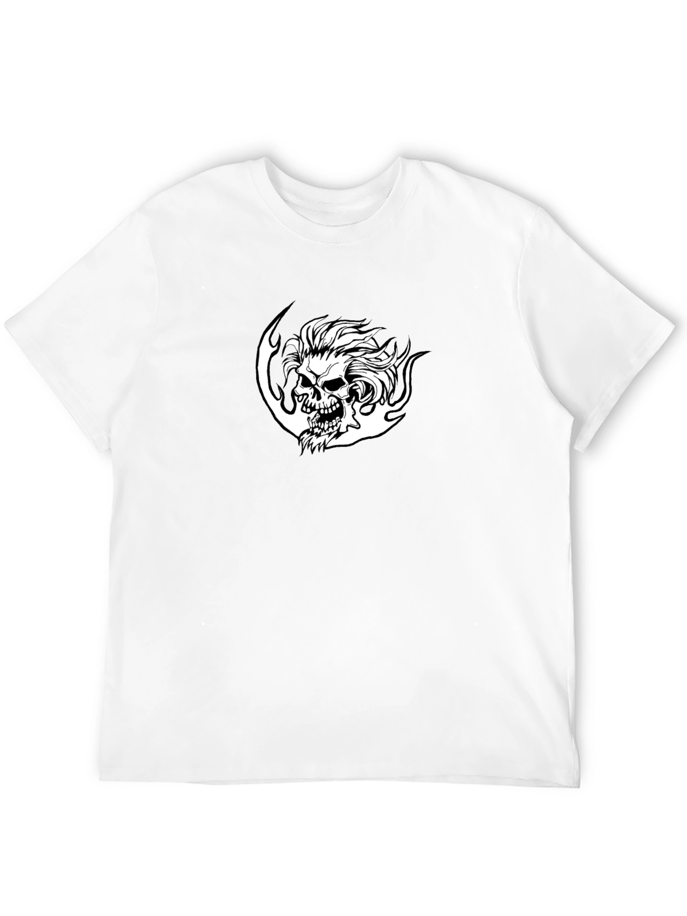 Skull Graphic Black T-Shirt for Men
