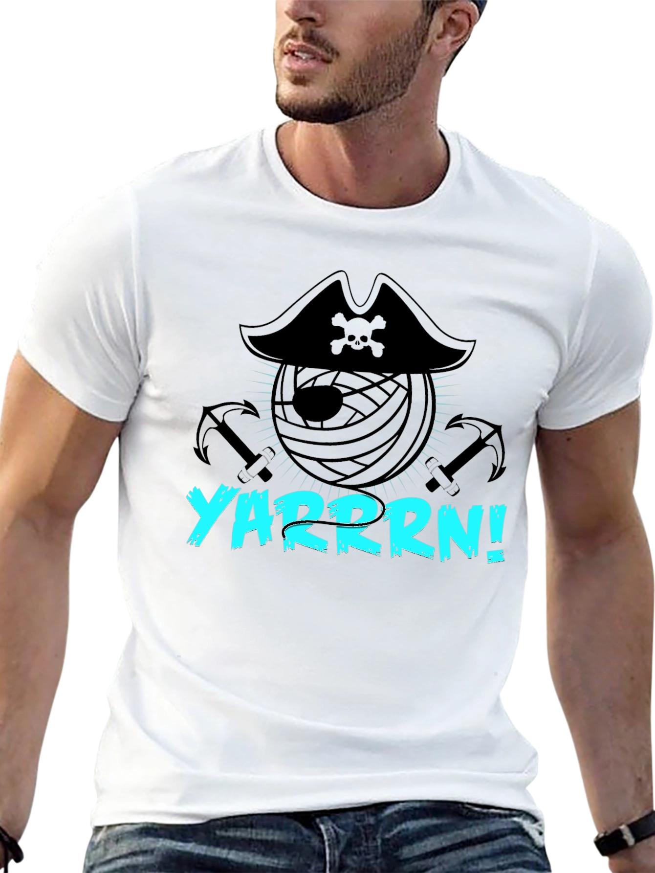YARRRN! Pirate Yarn Lover Graphic Tee