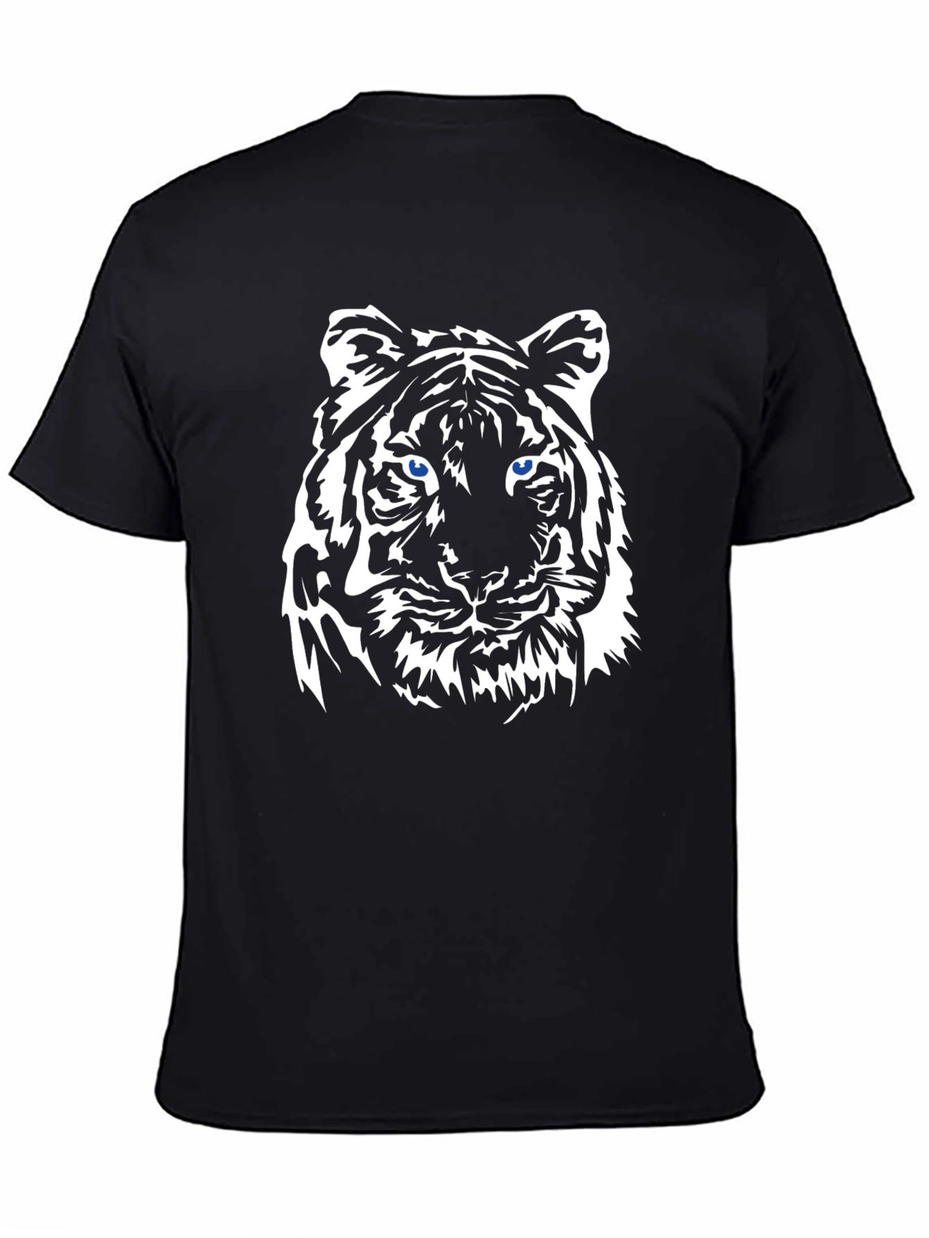 Black Tiger Graphic Tee - Bold Animal Print