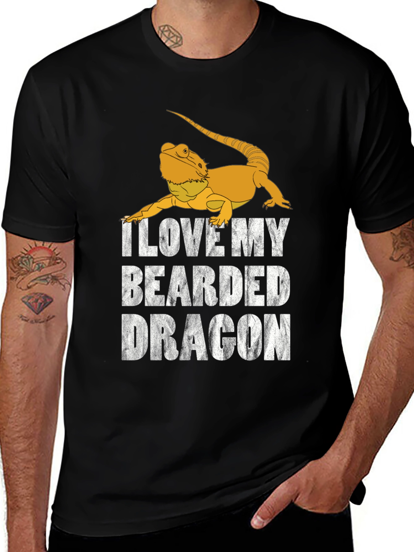 I Love My Bearded Dragon Graphic T-Shirt