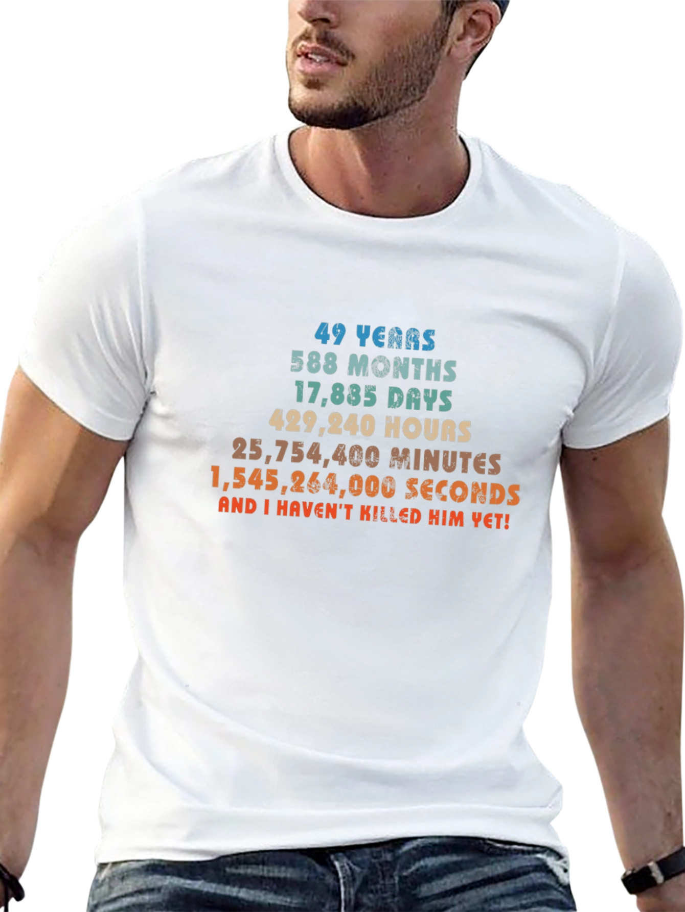 49 Years & Counting T-Shirt - Anniversary Humor