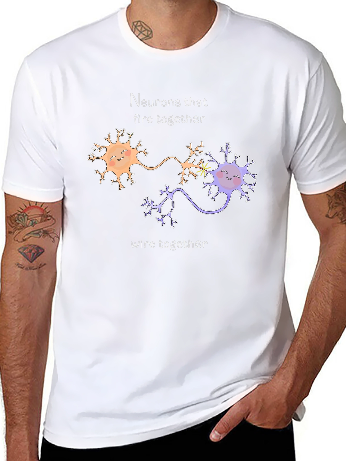 Neurons That Fire Together Brain T-Shirt