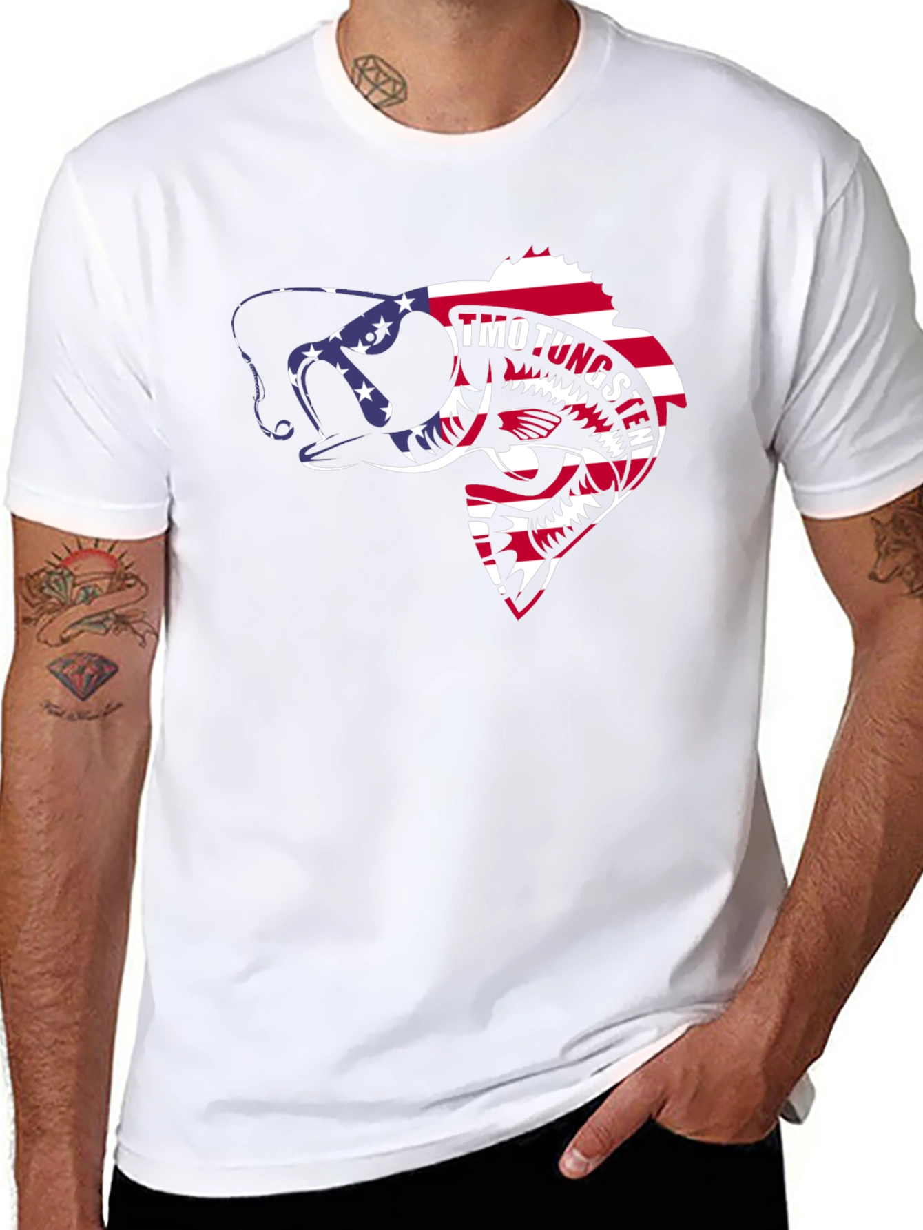 American Flag Fish Graphic Tee - Anglers Pride