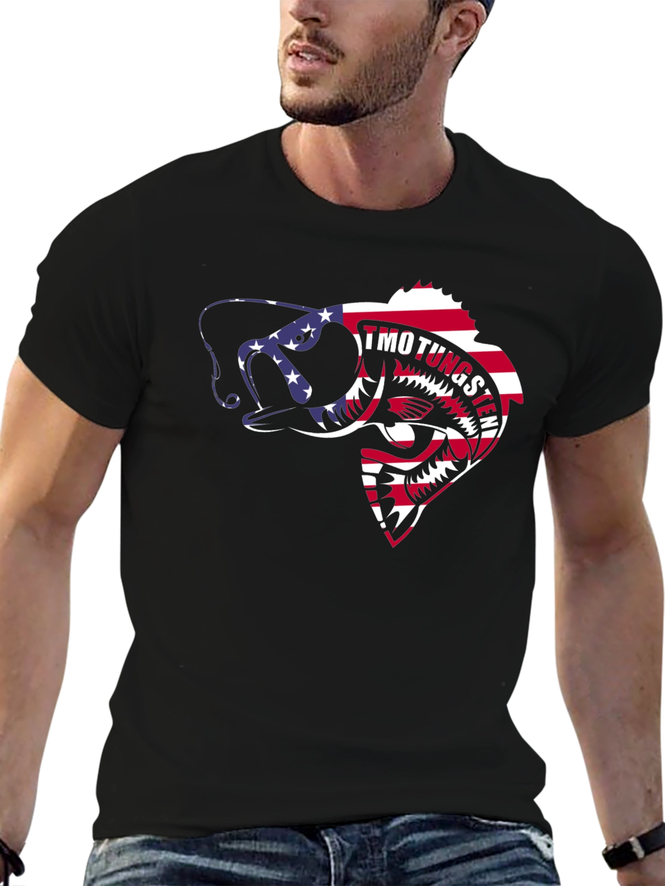 American Flag Fish Graphic Tee - Anglers Pride