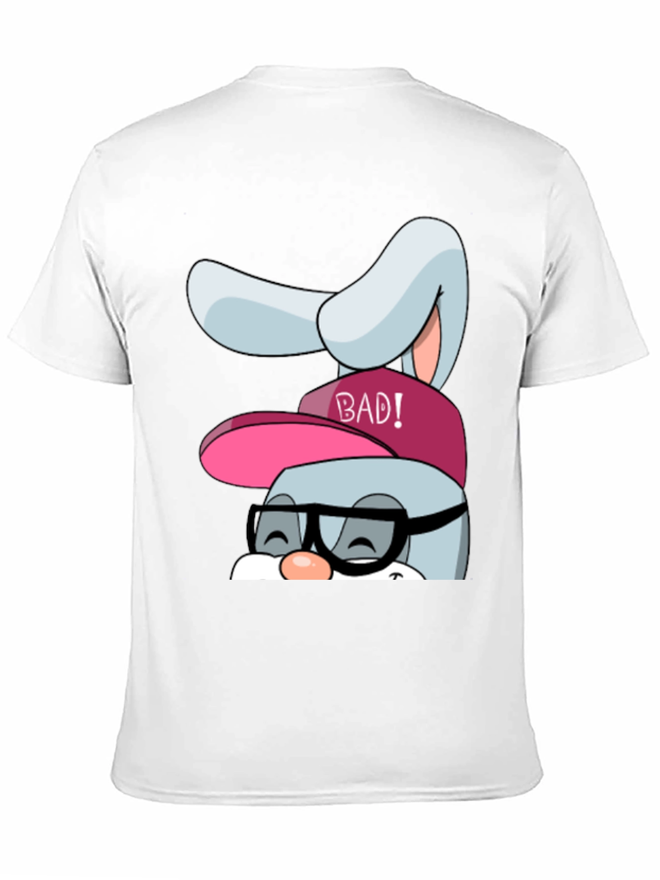 Bad Bunny Graphic Tee - Black Cotton Blend