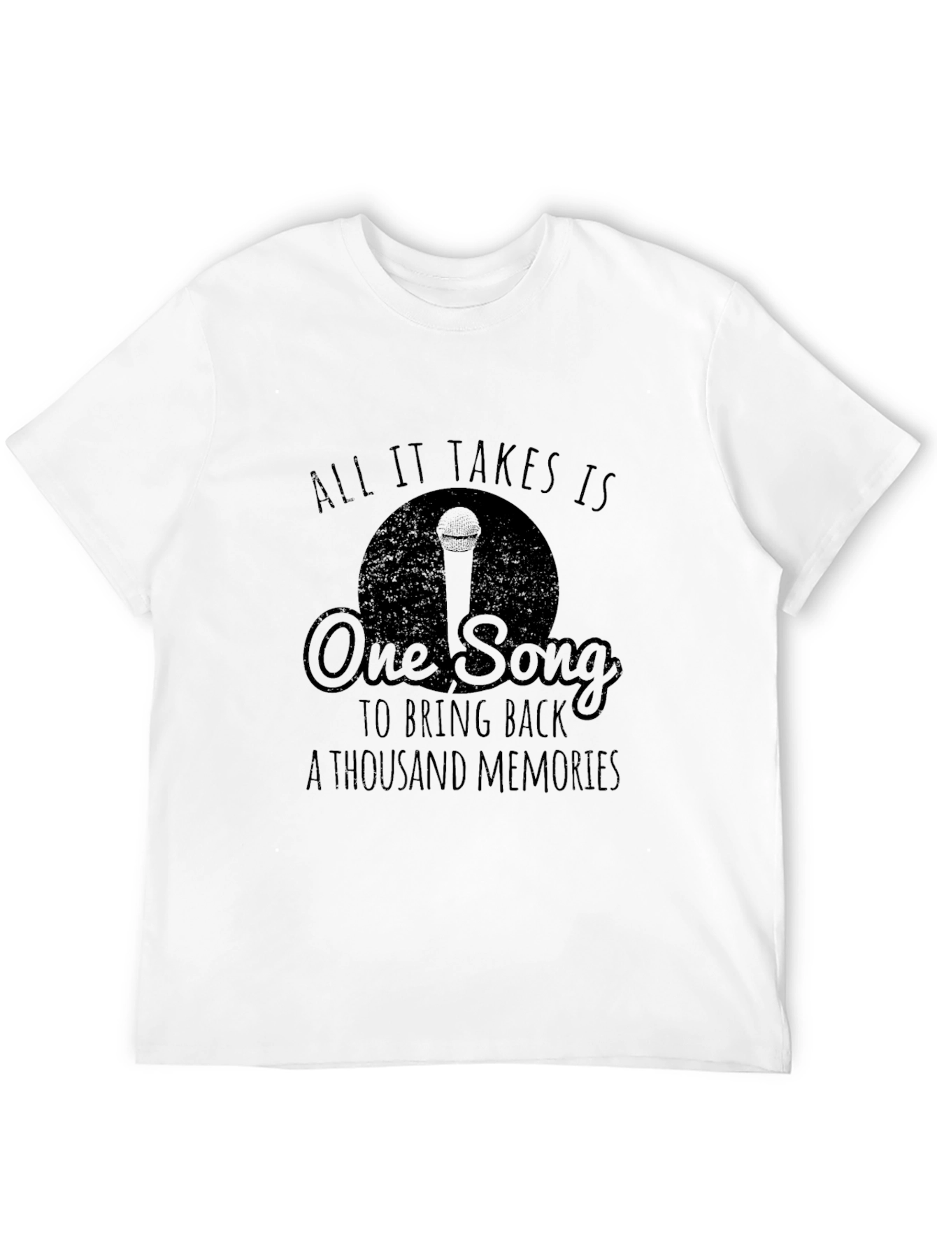 One Song Memories Graphic Tee - Black