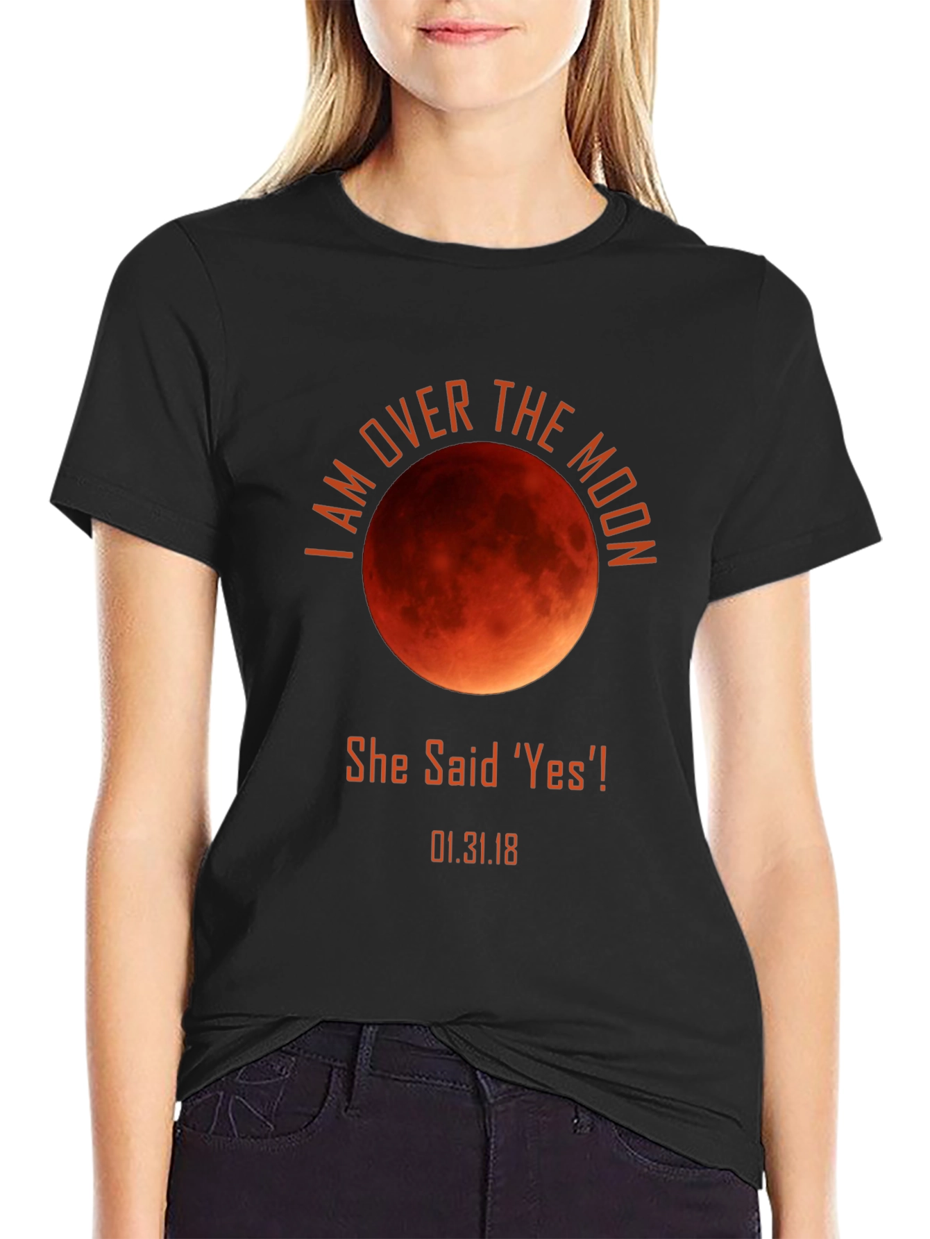 I Am Over the Moon Engagement T-Shirt