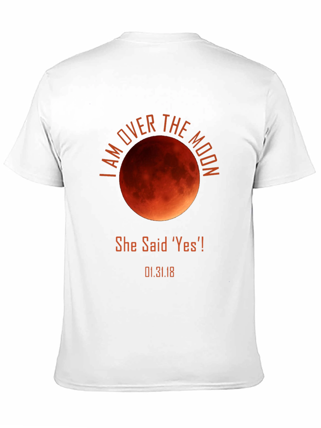 I Am Over the Moon Engagement T-Shirt