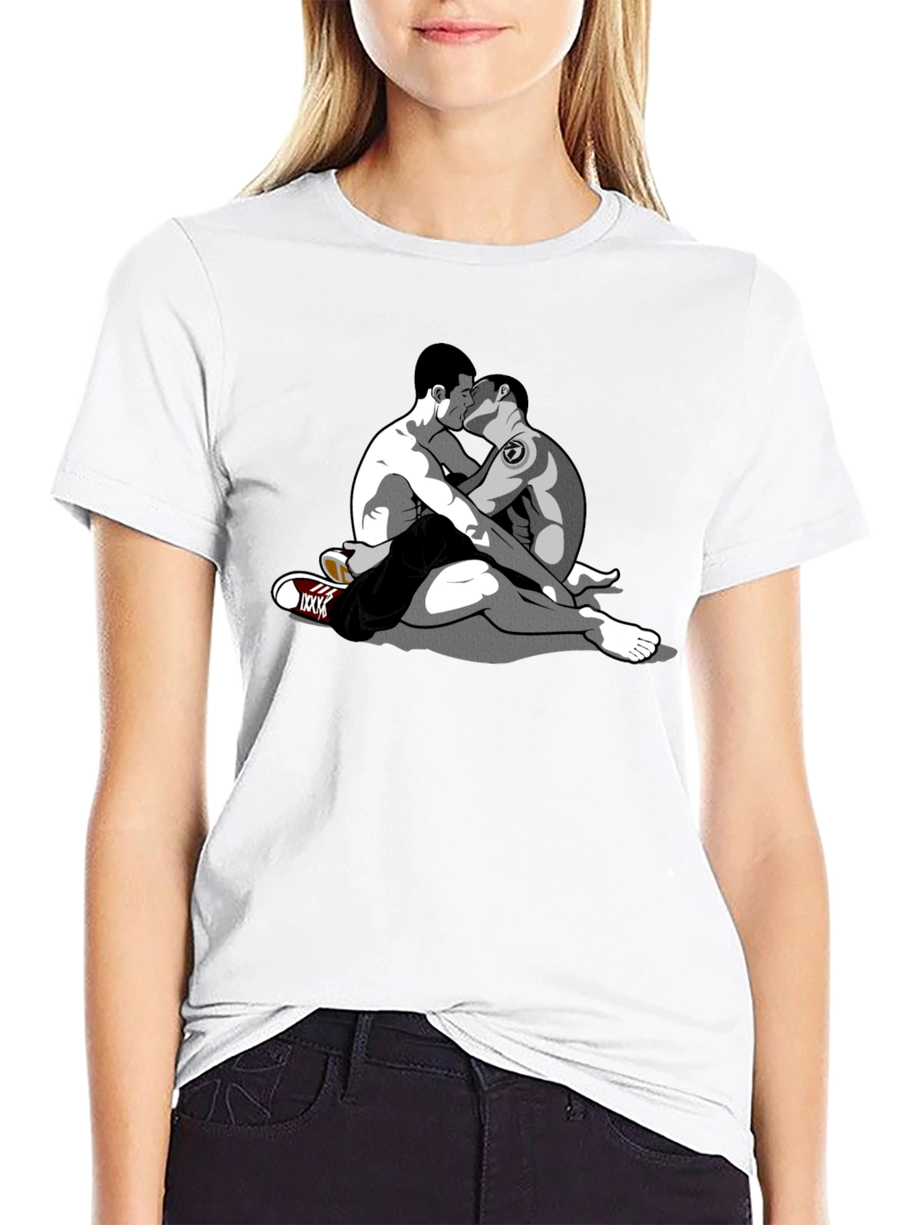 Embrace Tee - Graphic Gay Kiss Design