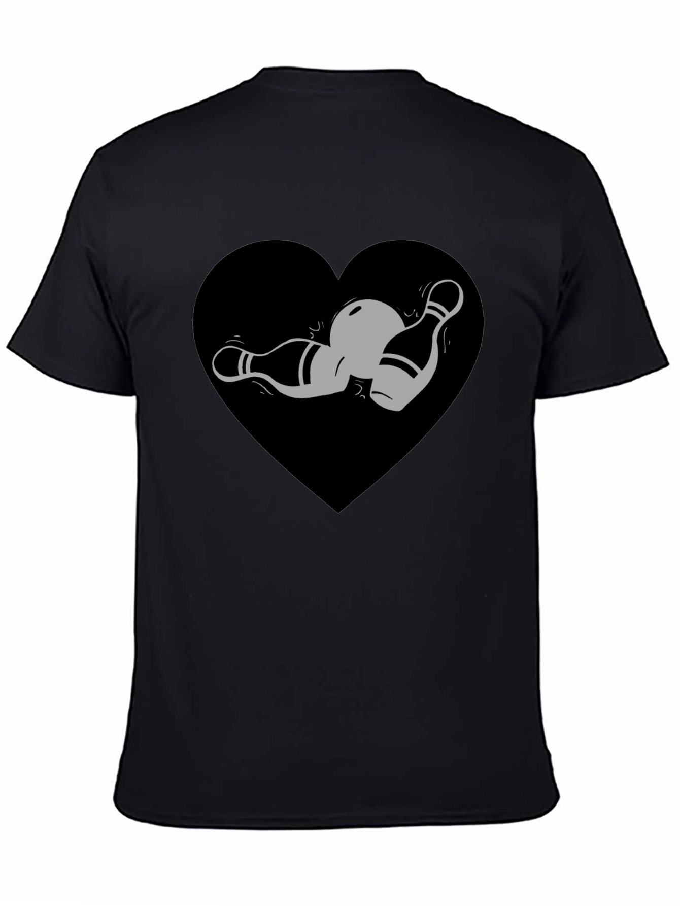 Bowling Heart T-Shirt - Strike Up Your Style!